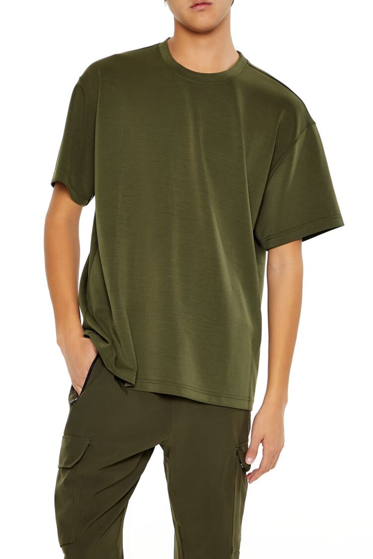 Forever 21 Düşük Kol Basic Tişört
