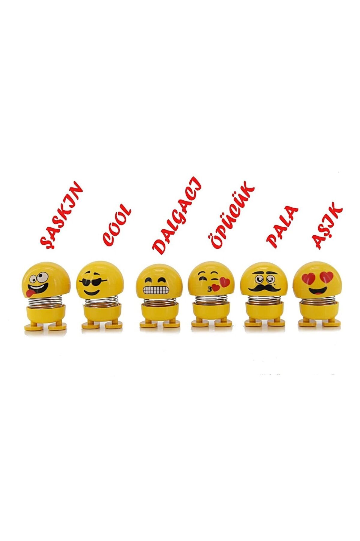 NEZADE STORE Zıp Zıp Kafalar Sevimli Kafa Sallayan Emojiler Çılgın Kafalar