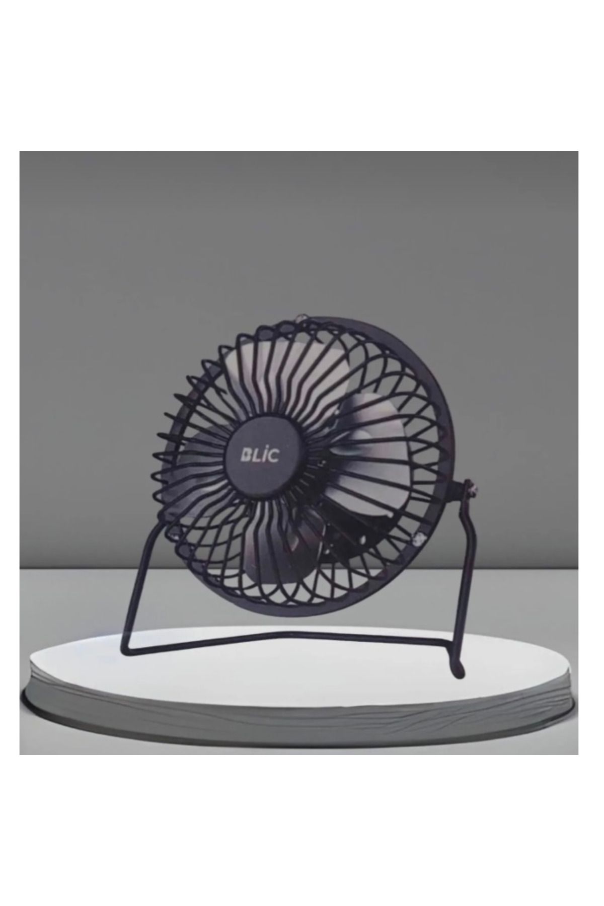 abnturk HL-4A Masa Üstü Usb Fan Soğutucu Usb Girişli Metal Mini Fan Vantilatör
