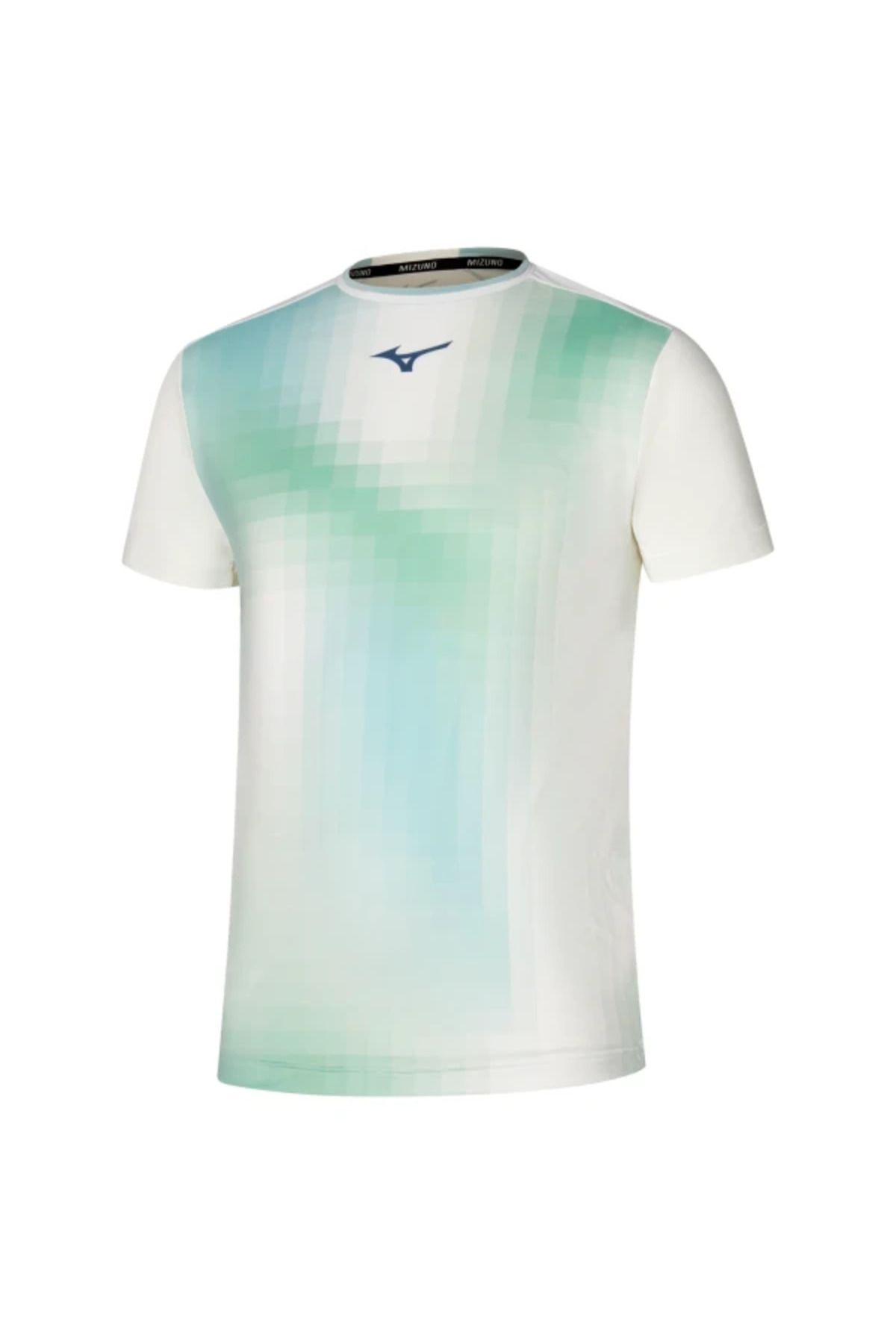 MIZUNO Frontier Shadow Graphic Erkek Tişört Beyaz