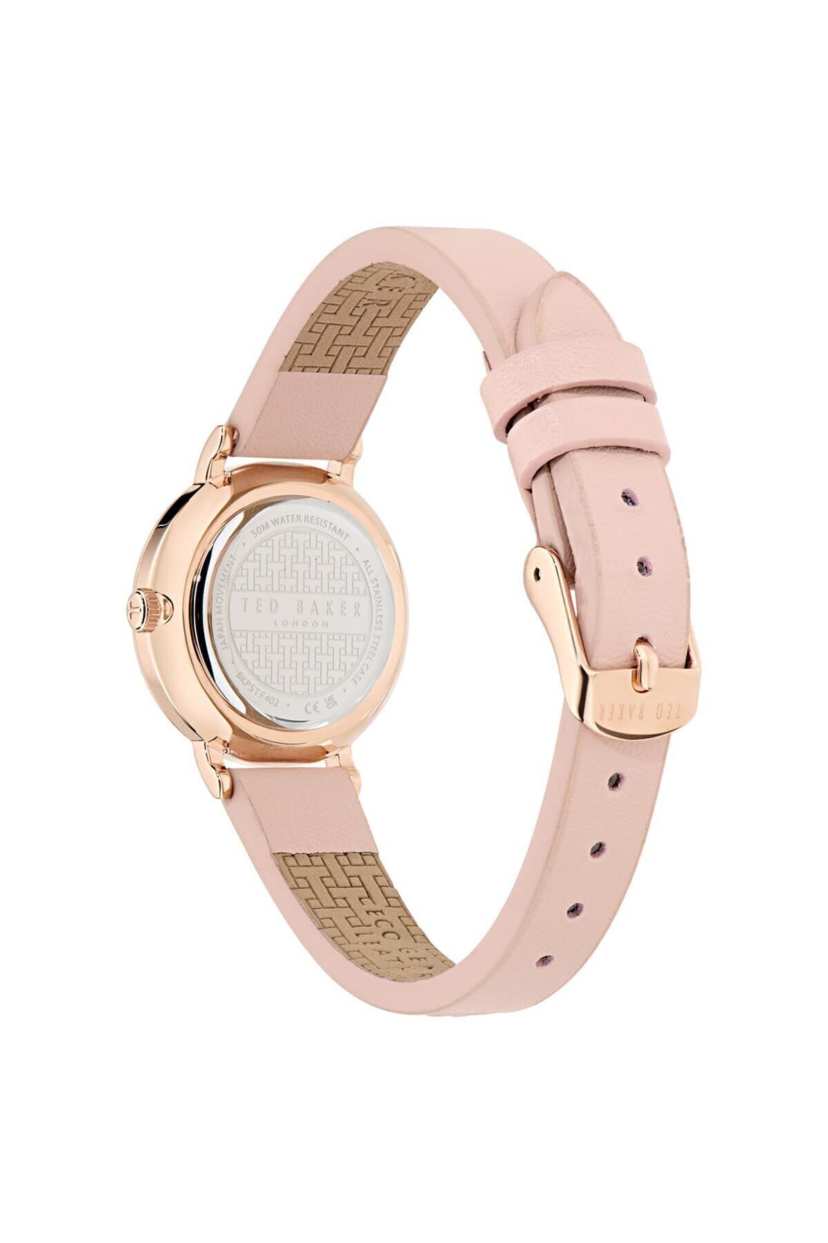 ساعت صورتی زنانه اورجینال Ted Baker