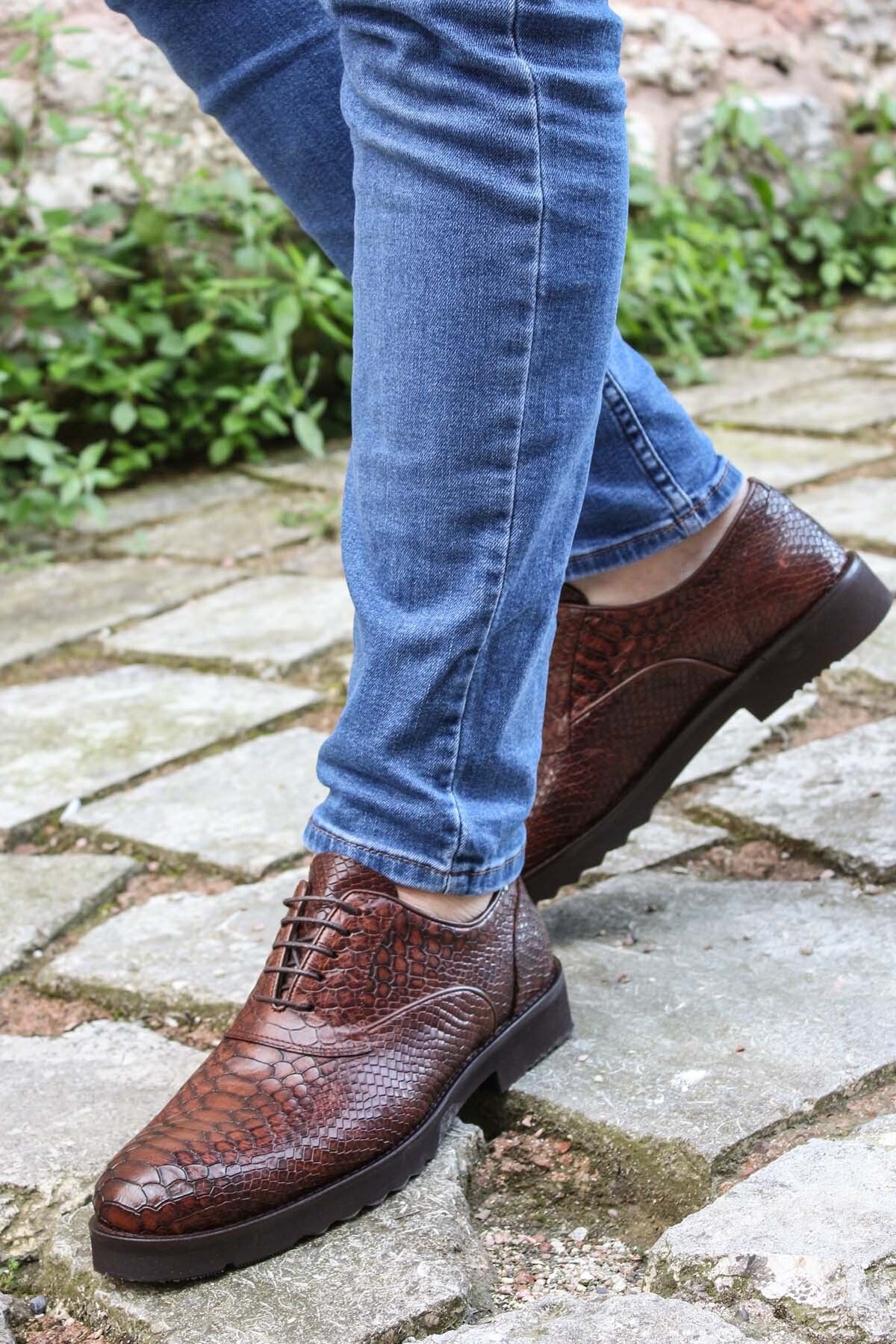 FAST STEP-Genuine Leather Men's Classic Shoes 252Ma6336 1