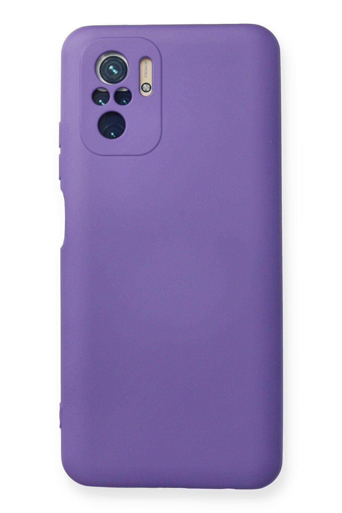 cepmoda Xiaomi Redmi Note 10 - Cpmd içi kadife Soft-Nano Doku Kapak/Kılıf - MOR uyumlu