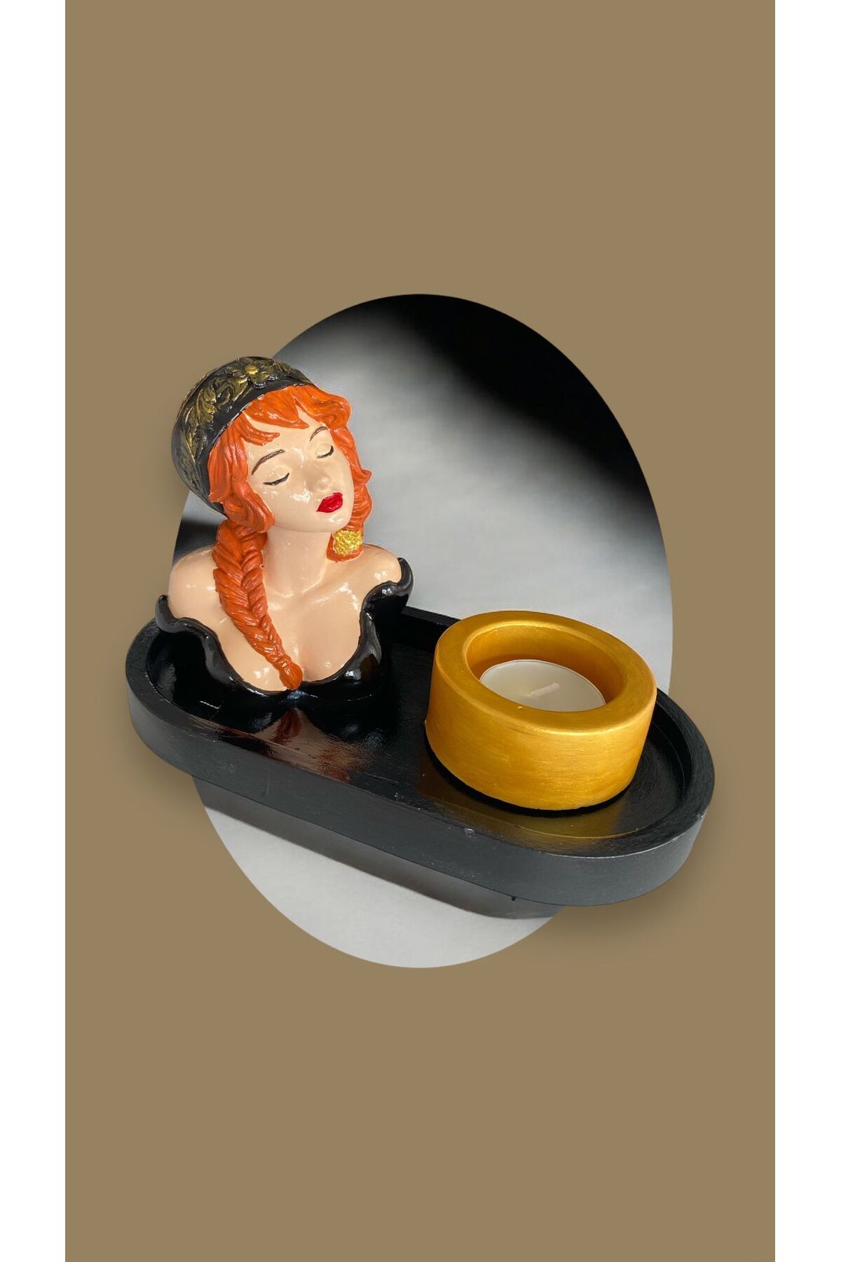 WionArt Kız Model Mumluk Set Biblo