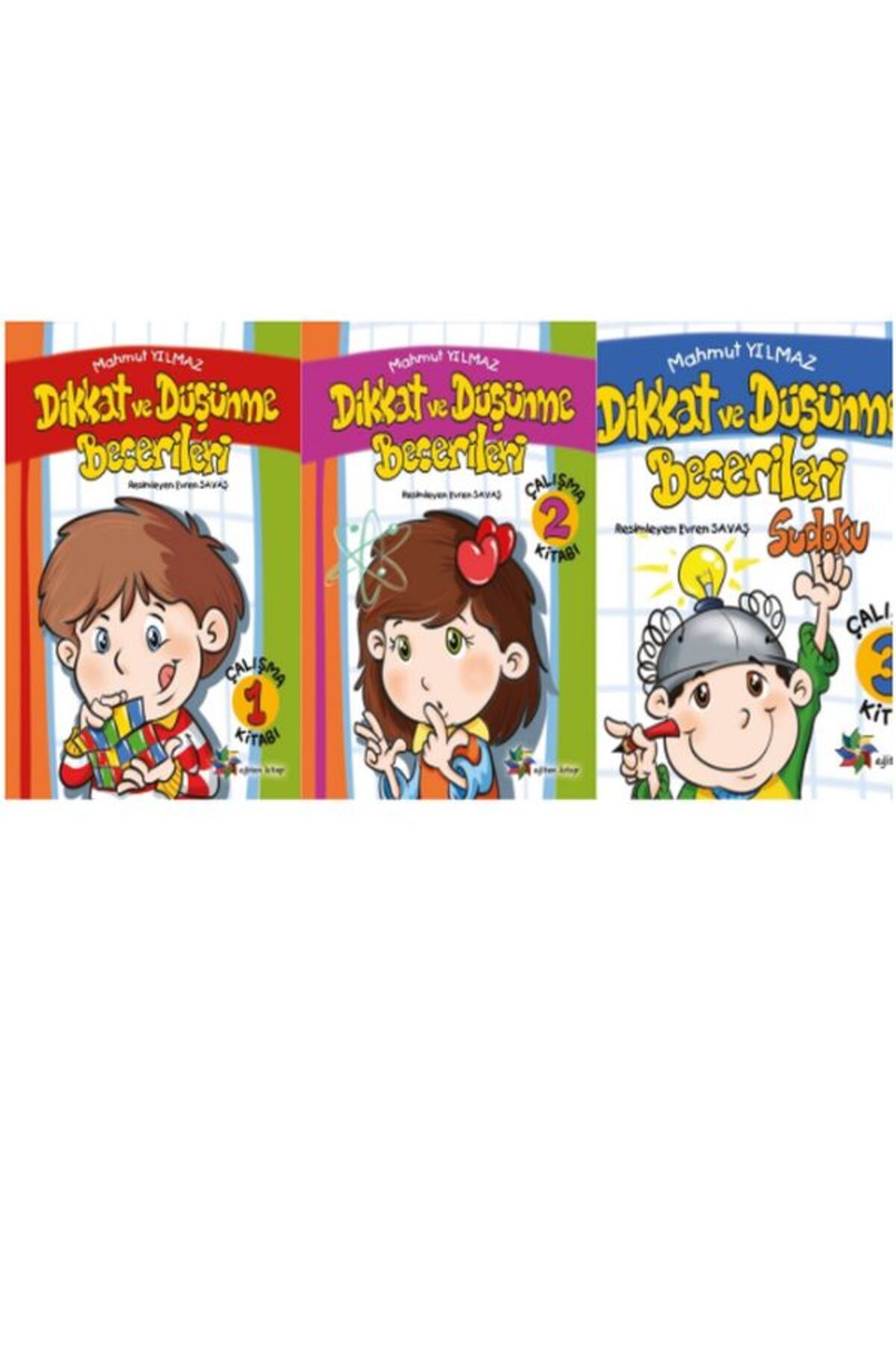 Eğiten Kitap Dikkat ve Düşünme Becerileri 1-2-3 SET