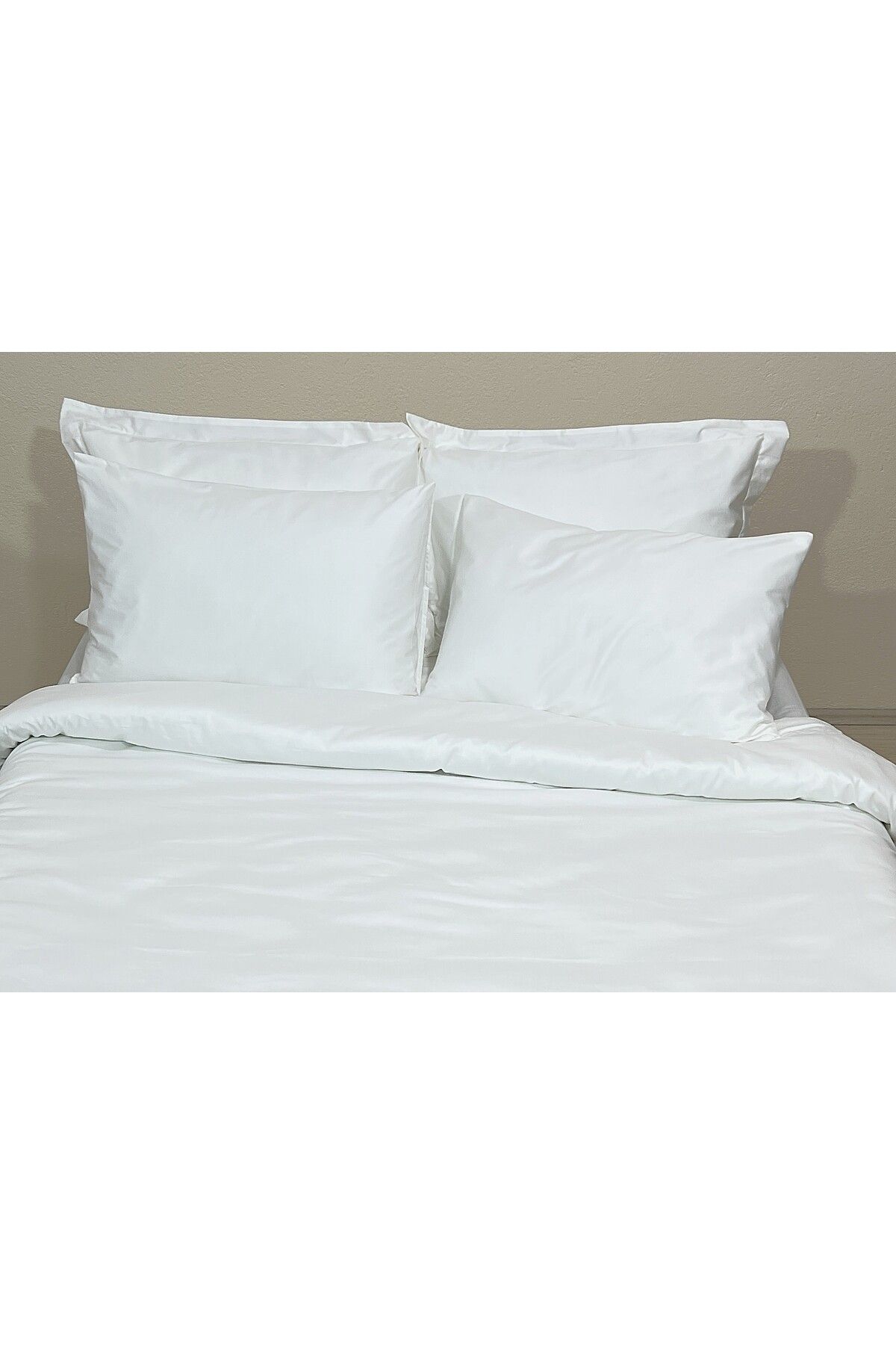 Only White Home Pamukkale Nevresim Seti, Çift Kişilik 6 Parça, %100 Pamuk, Lüks, Süit Oda, Otel, Çeyiz, Tam Set