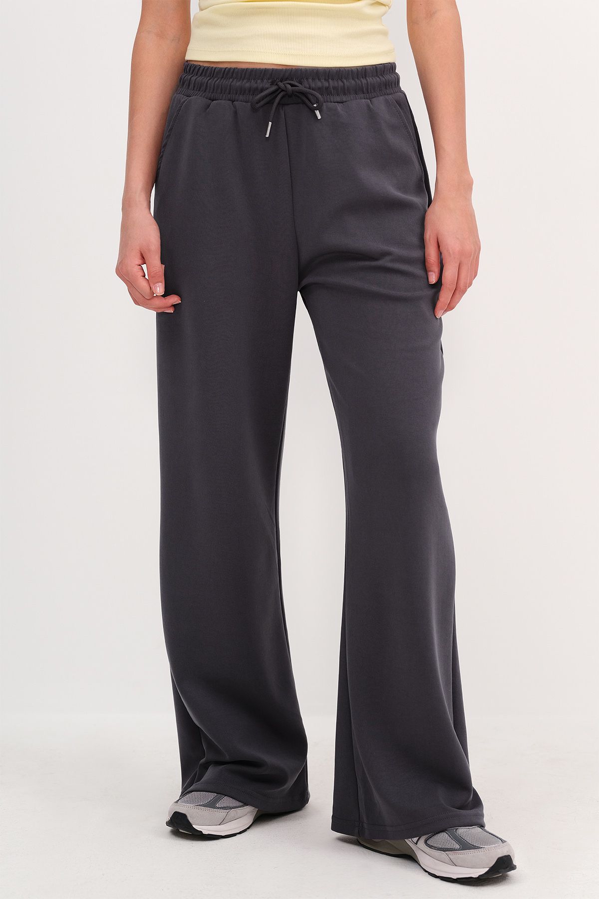 Addax-Modal Fabric Elastic Waist Sweatpants - EŞF11053-K5 5