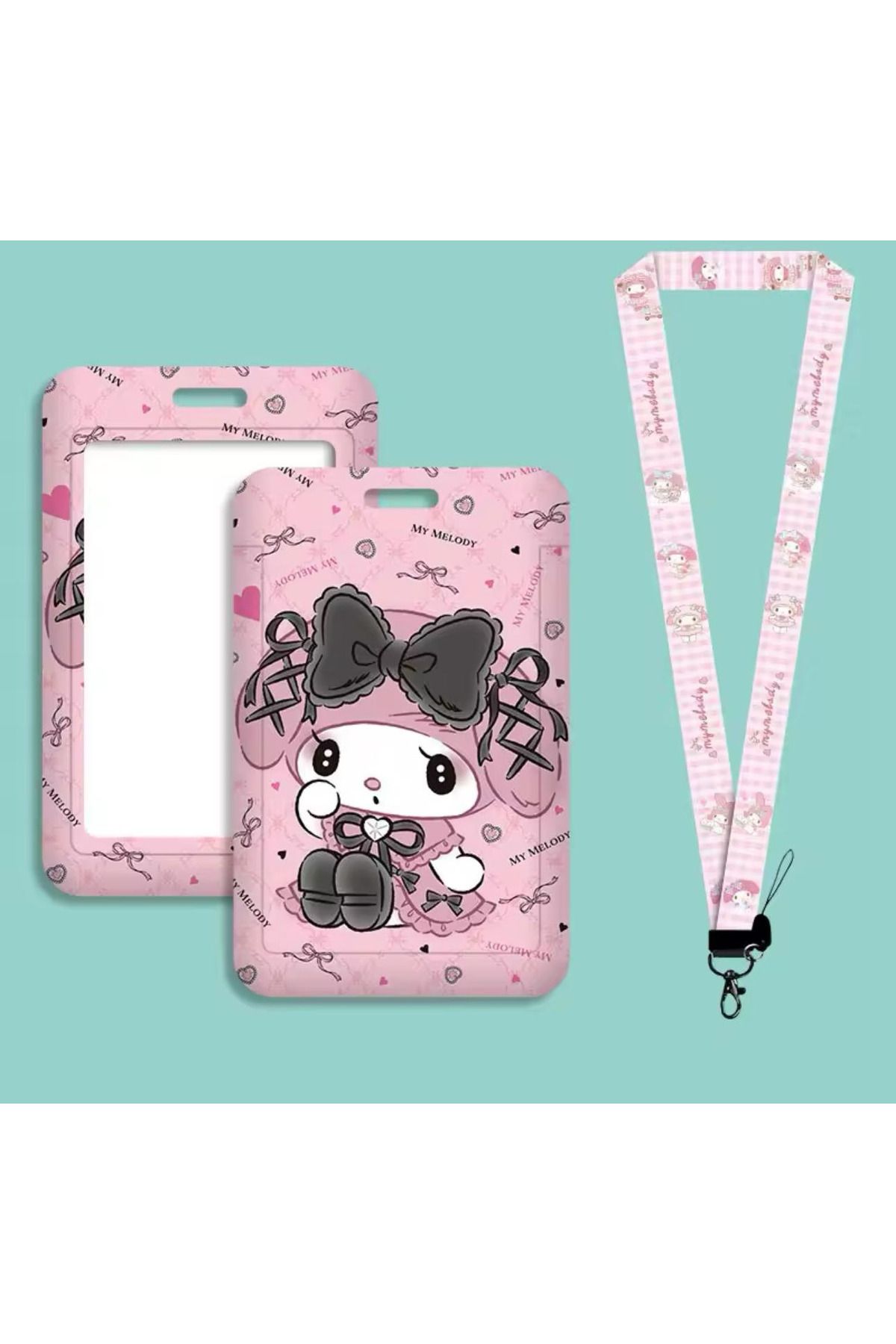 BALCI HEDİYELİK My Moledy Sanrio Kuromi figürlü askılı kartlık
