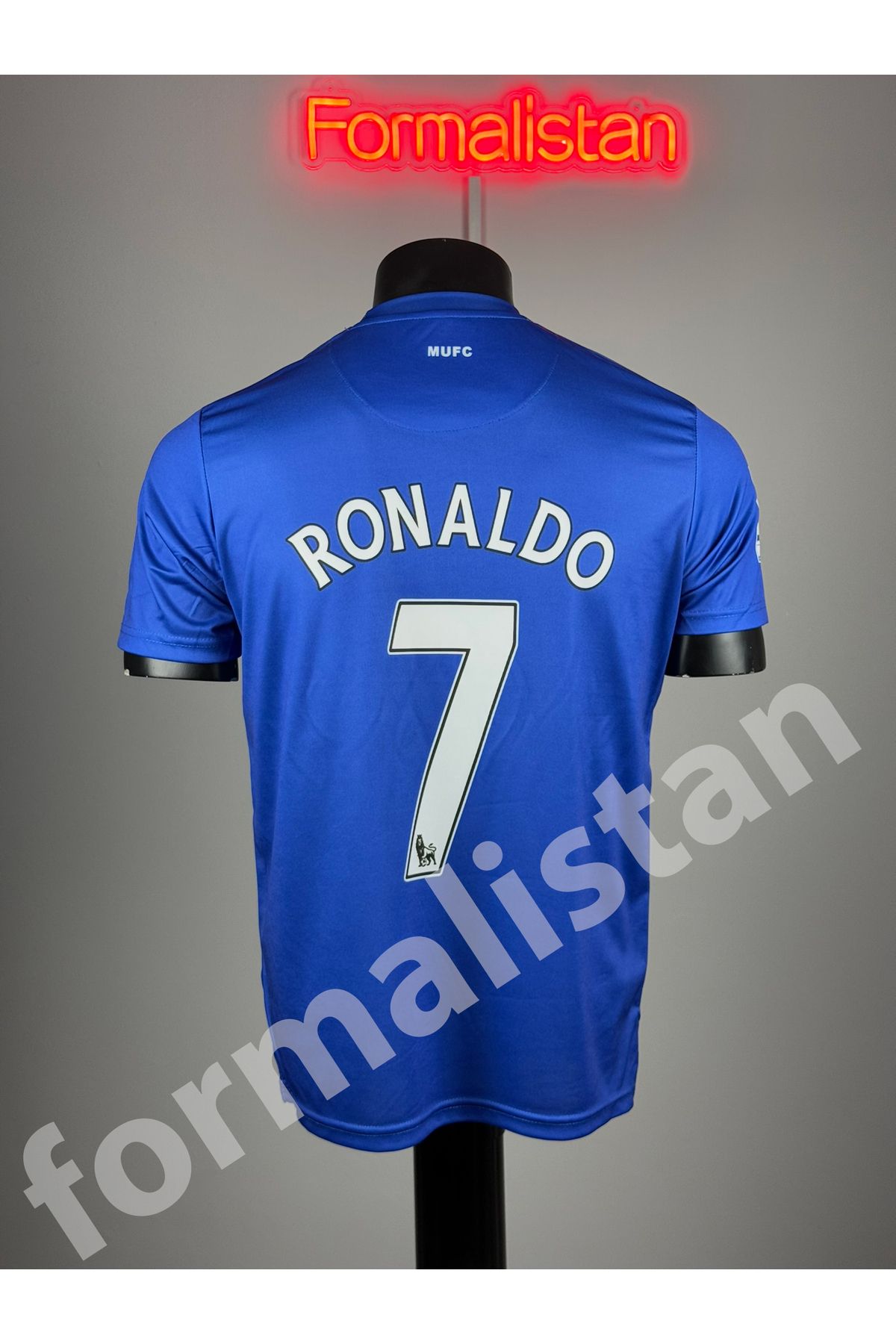 Quaxram Mânchestêr Unıted 2008 Ronaldo Futbol Forması - BLUE