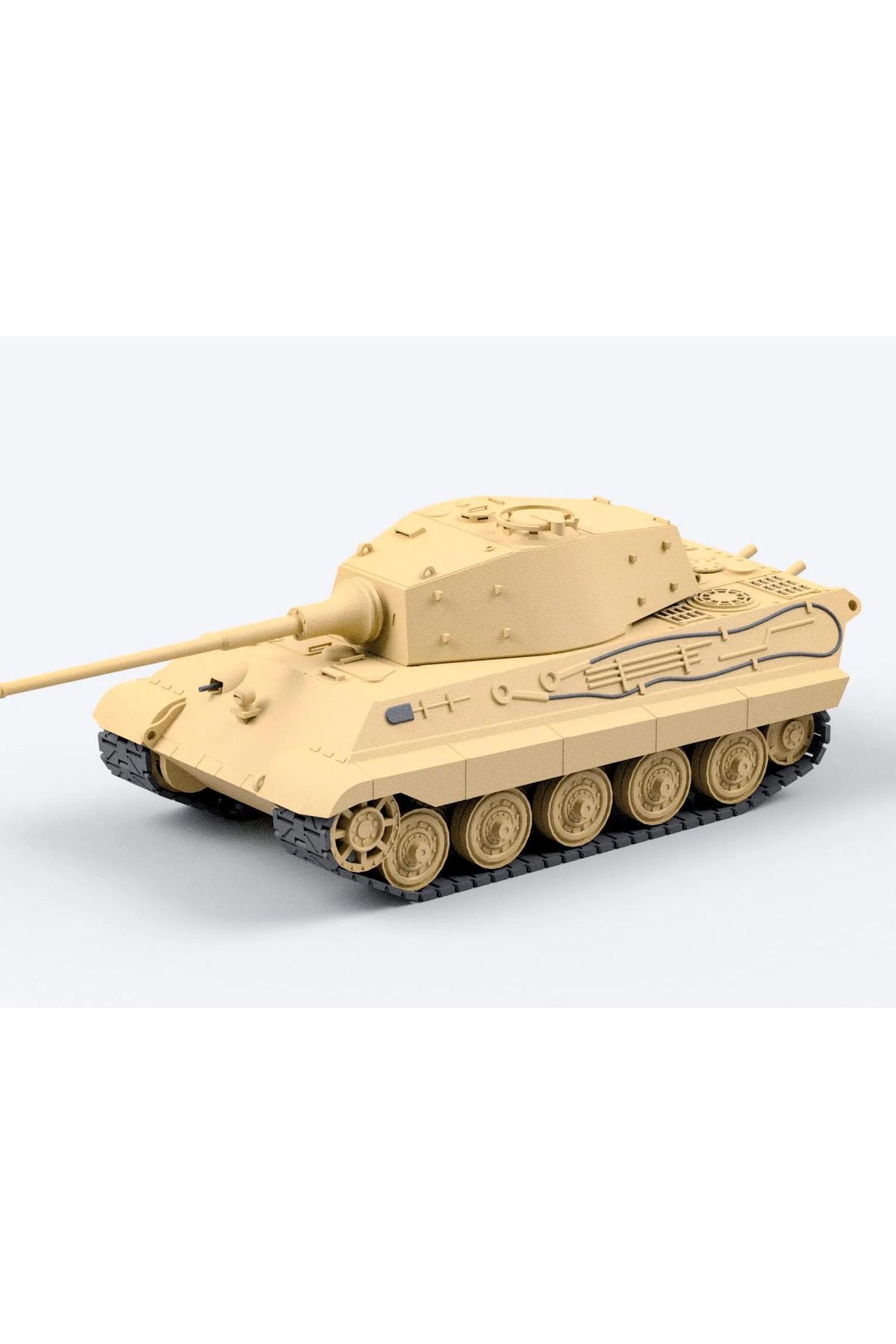 üç boyutlu haller Alman Tiger II Hareketli Tank Modeli 1:35 ölçekli