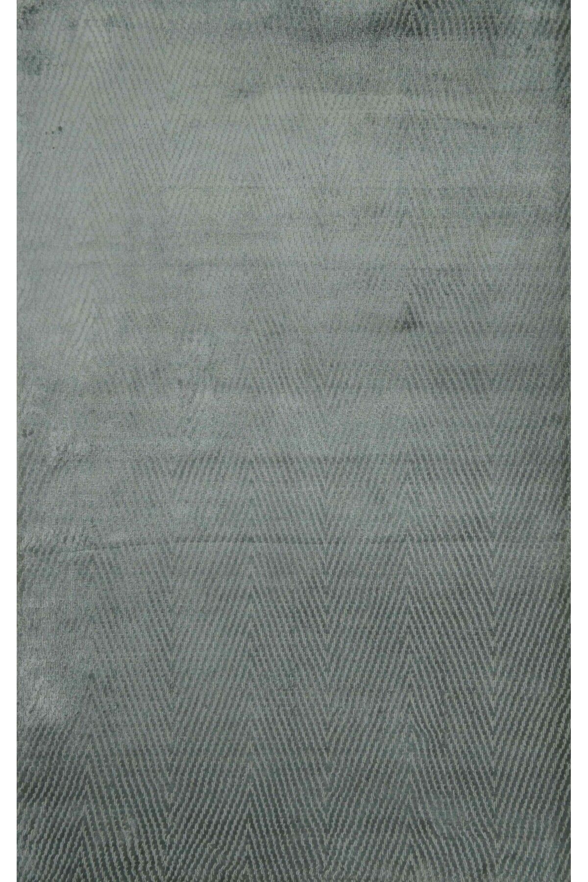 Handmade Nüans Gri Renk İpek Görünümlü Viskoz Modern El Dokuma Halı 80x150 cm (1.2 m²)