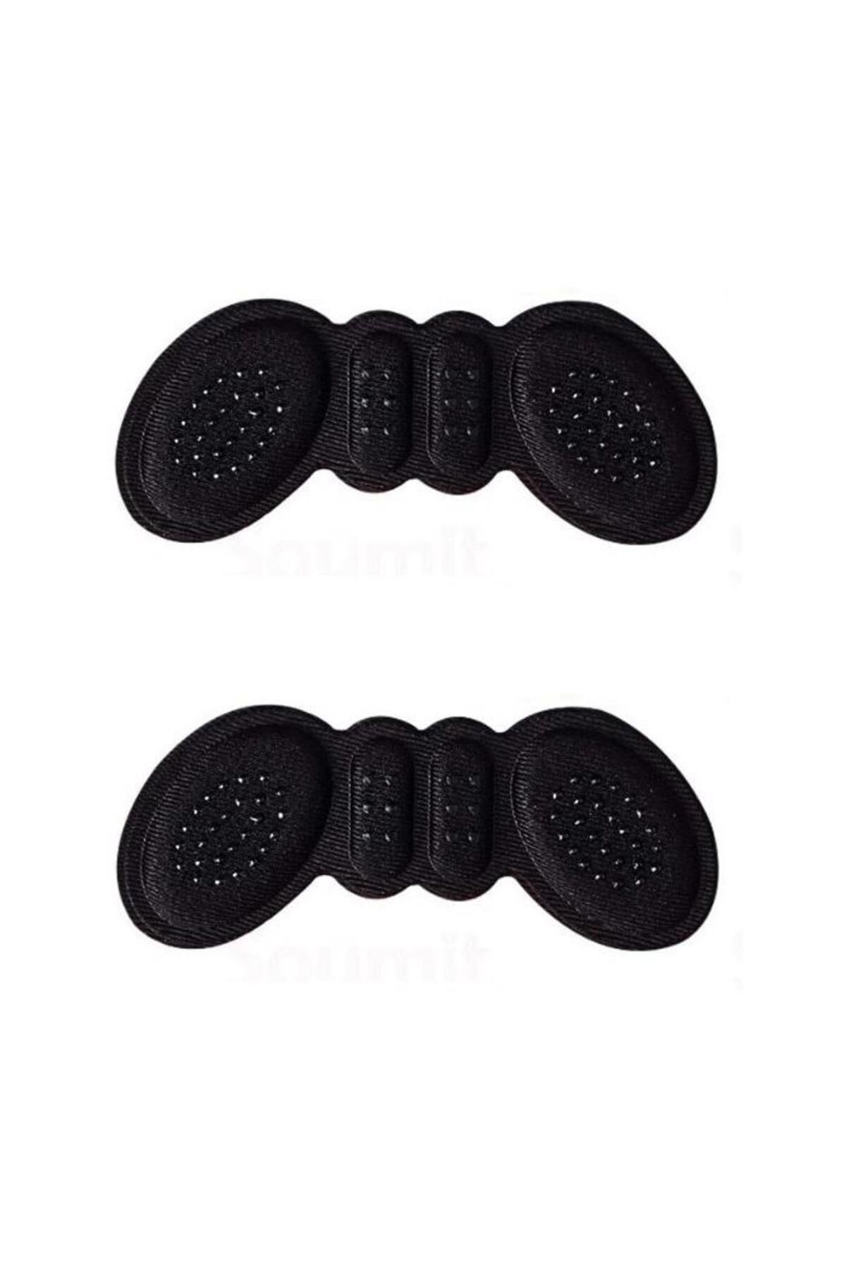 Pisicik Siyah Renk 6 mm Ayakkabı Topuk Vurma Önleyici ve Daraltma Padi Topuk Yastığı Pad