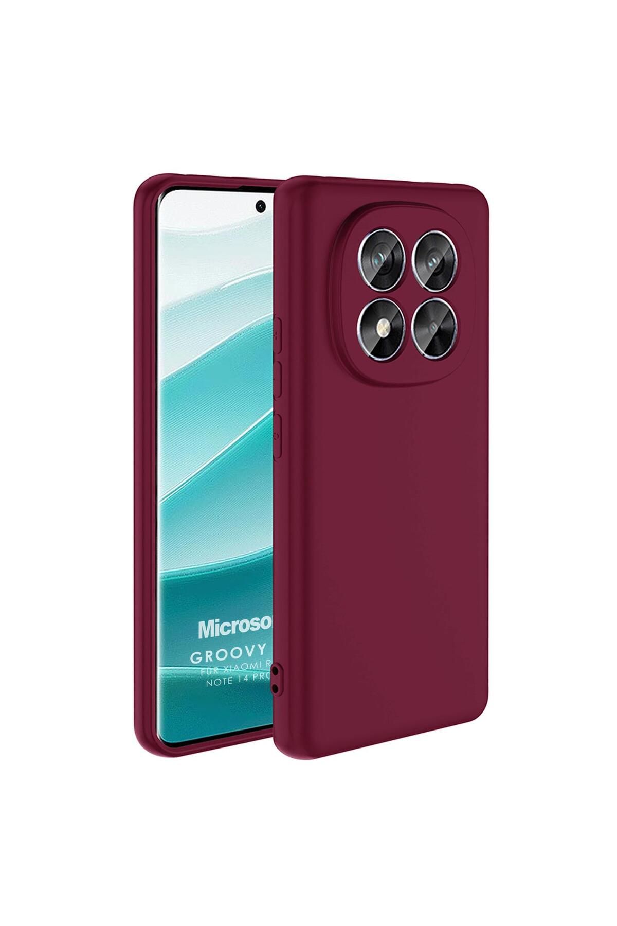 Microsonic Xiaomi Redmi Note 14 Pro 4G Kılıf Groovy Soft Mor