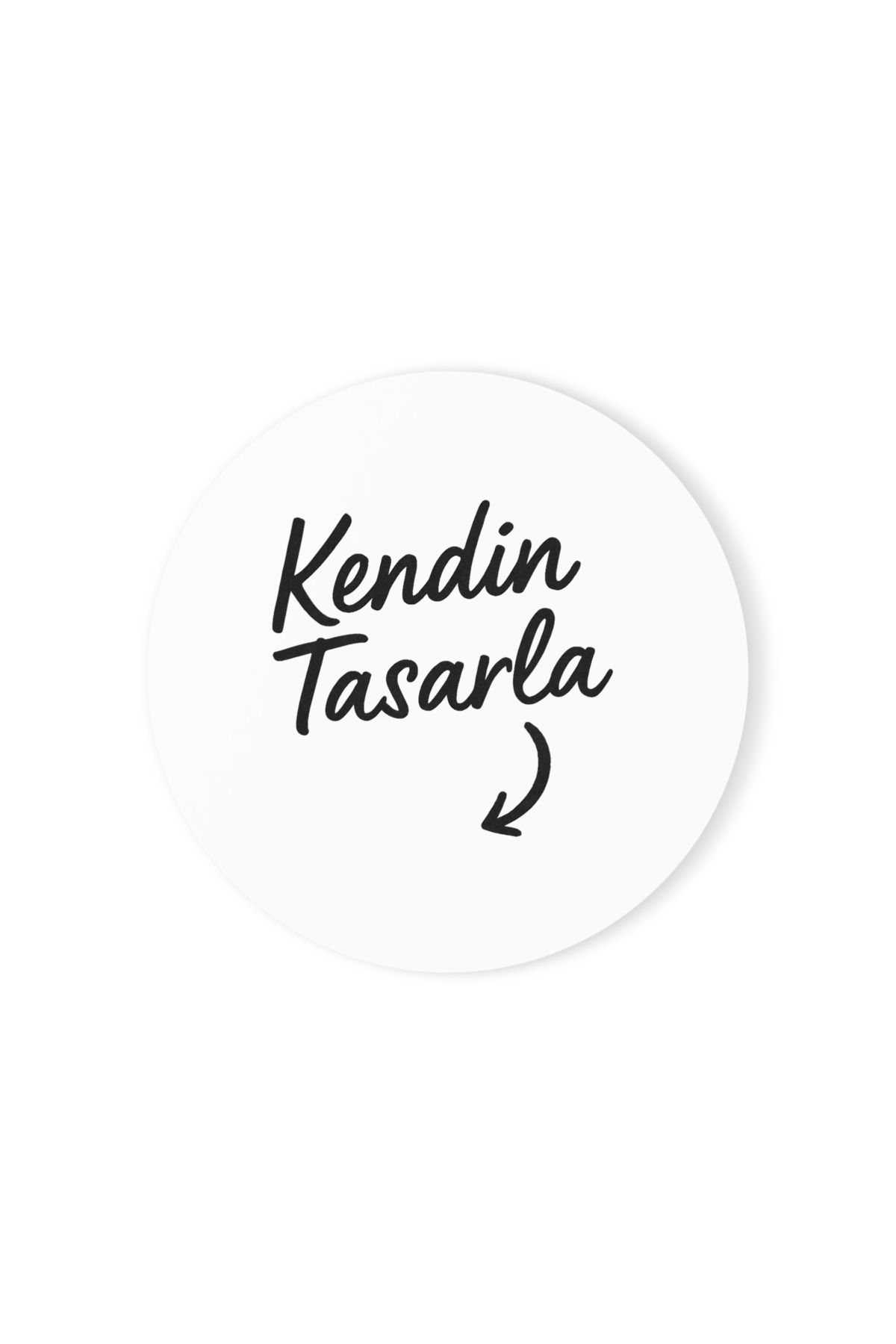 IVART Firmalara Özel , Kişiye Özel Tasarlanabilir HDF Yuvarlak Bardak Altlığı 5 mm - Tek Taraflı