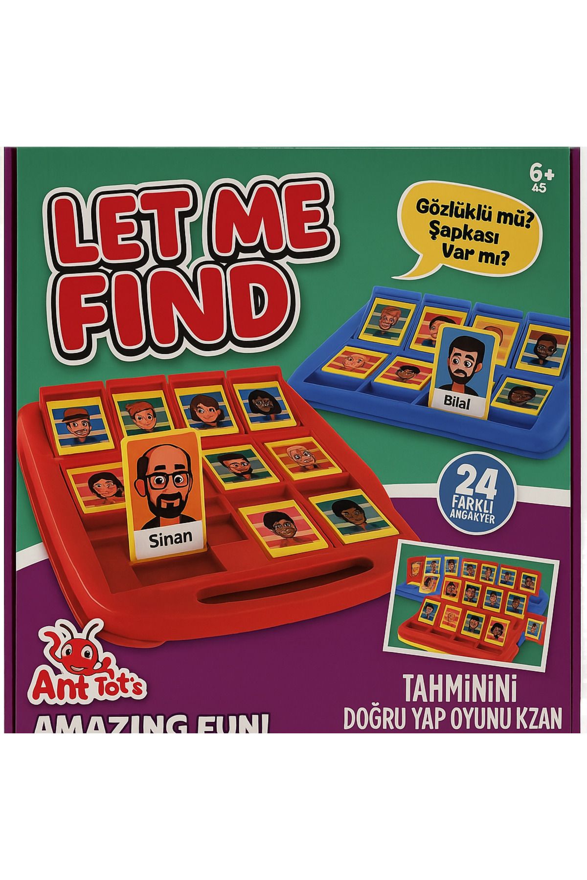 Colorful Toys Ant Toys Let Me Find – 2 Kişilik Tahmin Etme Oyunu (24 Karakterli)