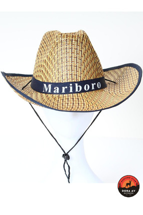 PROHUNTER Hasır Görünümlü Bağcıklı Kovboy Şapkası Yazlık Fötr Şapka