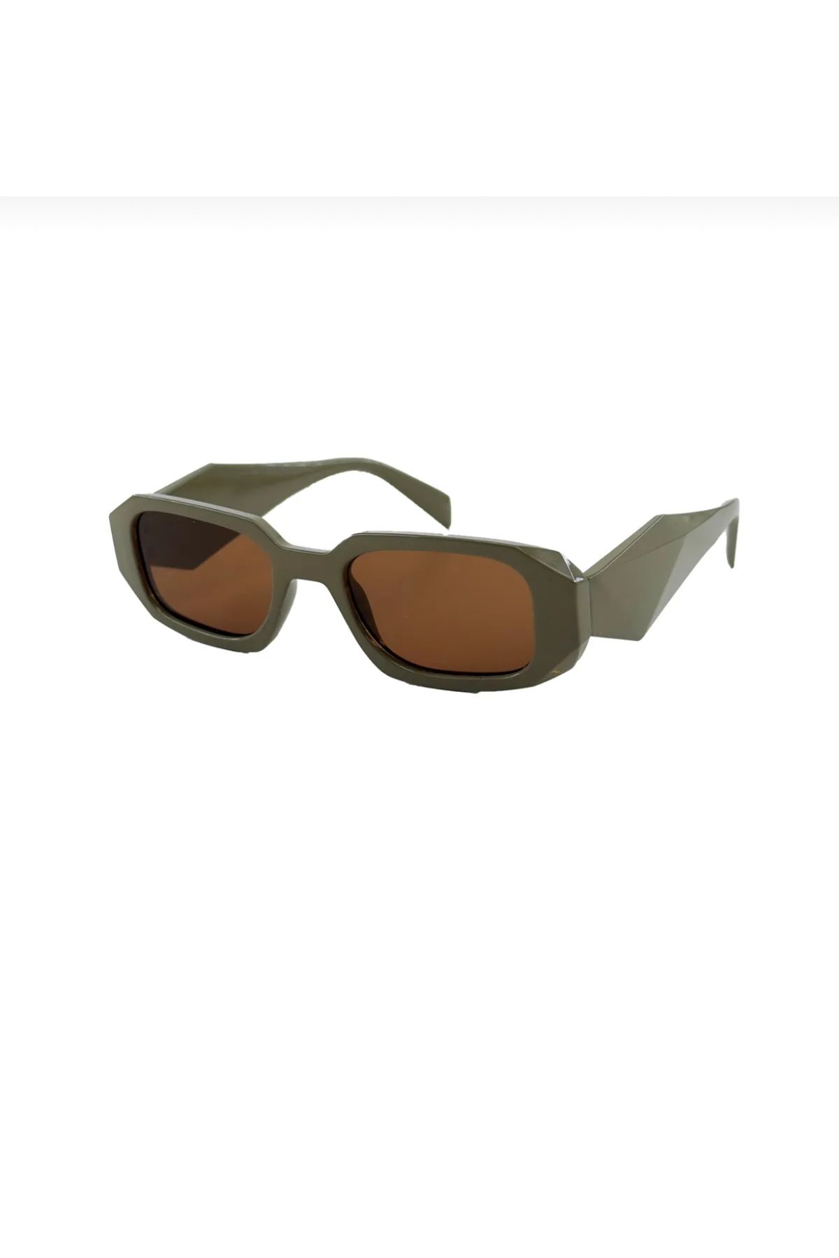 ZELİOR Unisex Dikdörtgen Güneş Gözlüğü Uv400 Cam