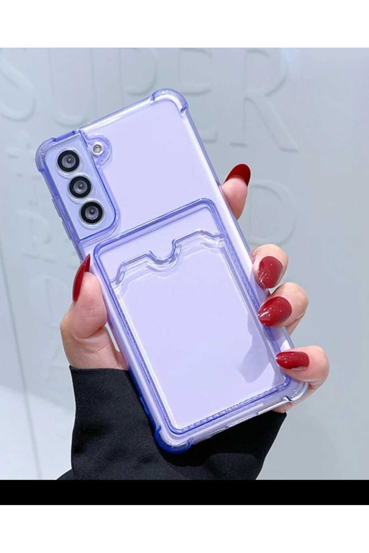 BilişimGo Technology Galaxy A36 Şeffaf Kartlıklı Darbe Emici Silikon Telefon Kılıfı