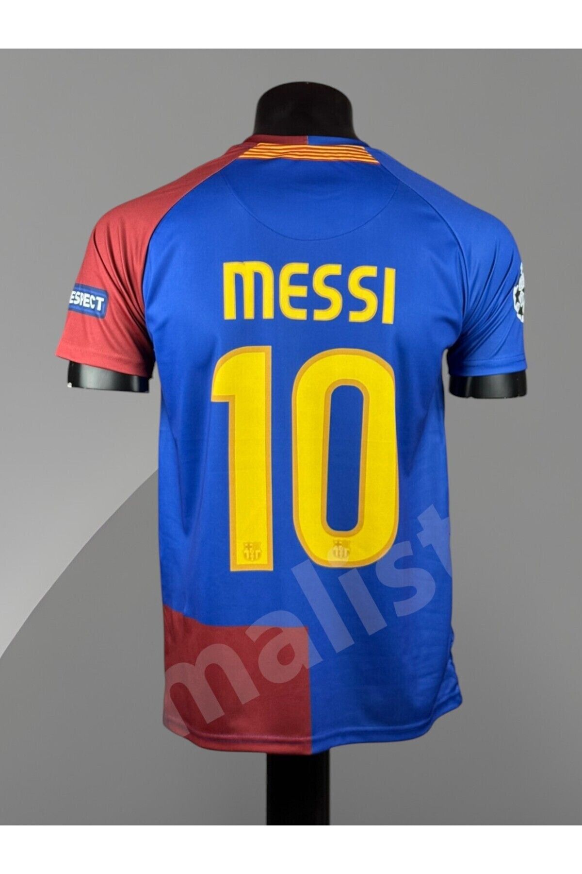 Quaxram Bar.ce.lona Messi 2009 Yetişkin Barca Futbol Forması - Bordo BLUE