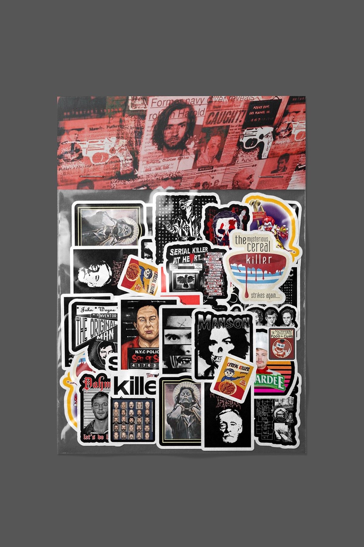 dadi ramba Seri Katiller Sticker paketi -Bullet Journal- Ajanda -Laptop Etiket Çıkartma