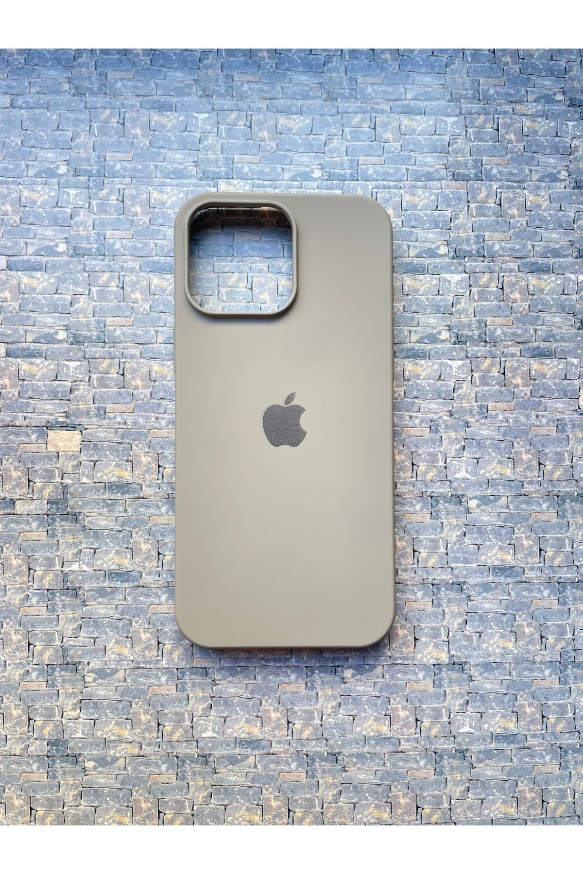 BCNCASE İphone14Pro MAX Logolu Telefon Kılıfı Yumuşak Silikon Kauçuk İçi Kadife Ince Kılıf ÇizilmezDayanıklı
