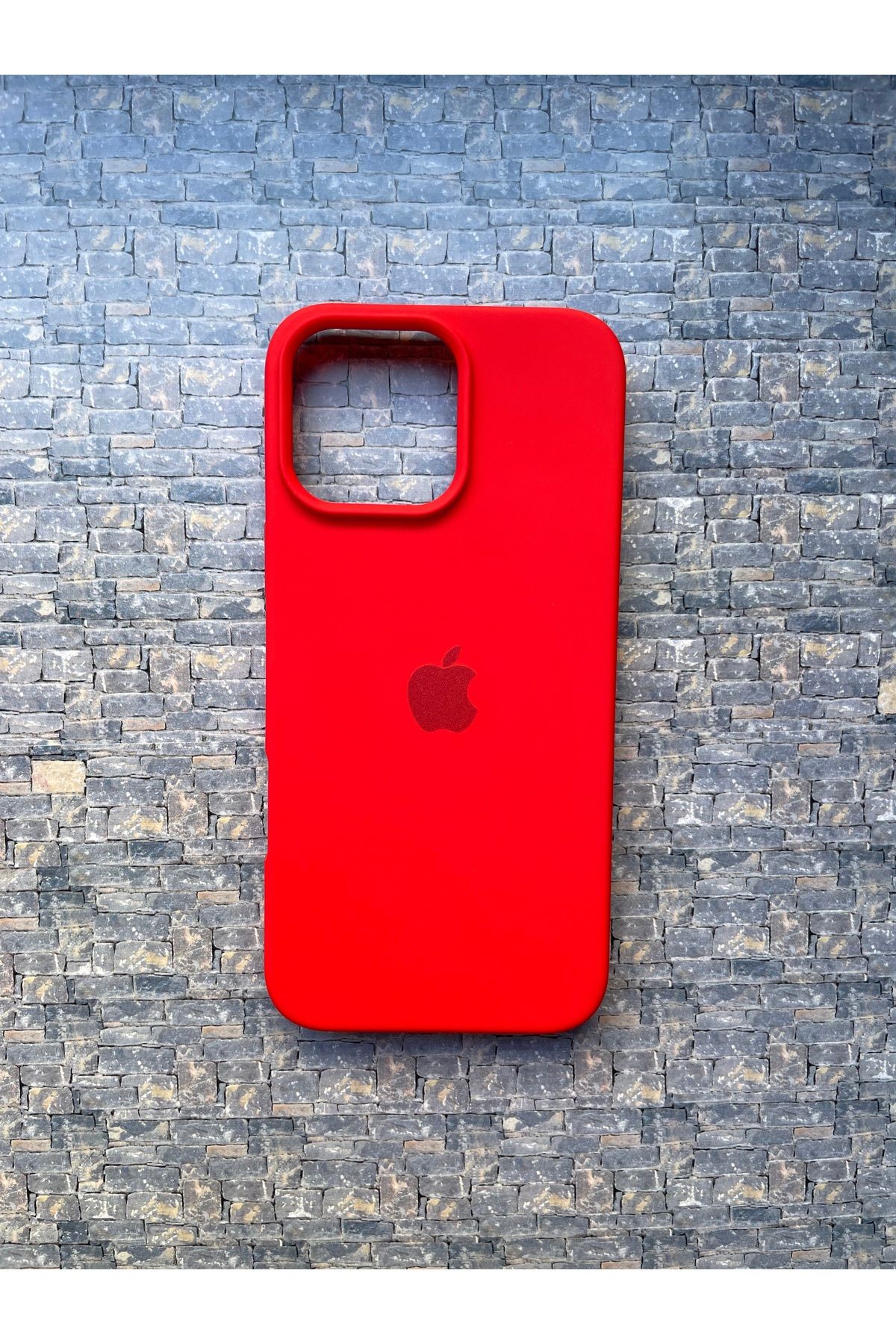 BCNCASE İphone14 PLUS Logolu Telefon Kılıfı Yumuşak Silikon Kauçuk İçi Kadife Ince Kılıf ÇizilmezDayanıklı