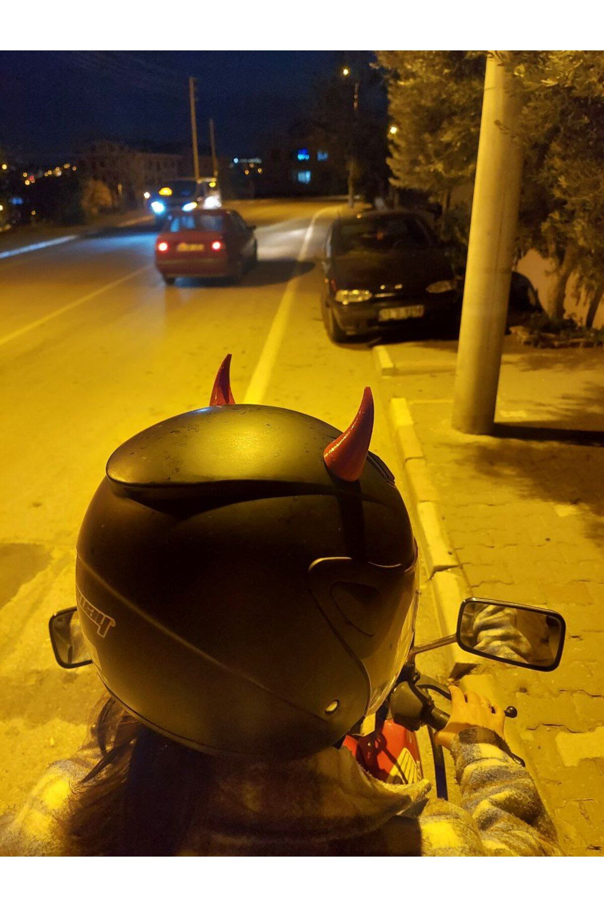 KOVALAK 3D Kask İçin Şeytan Boynuzu 2'li -