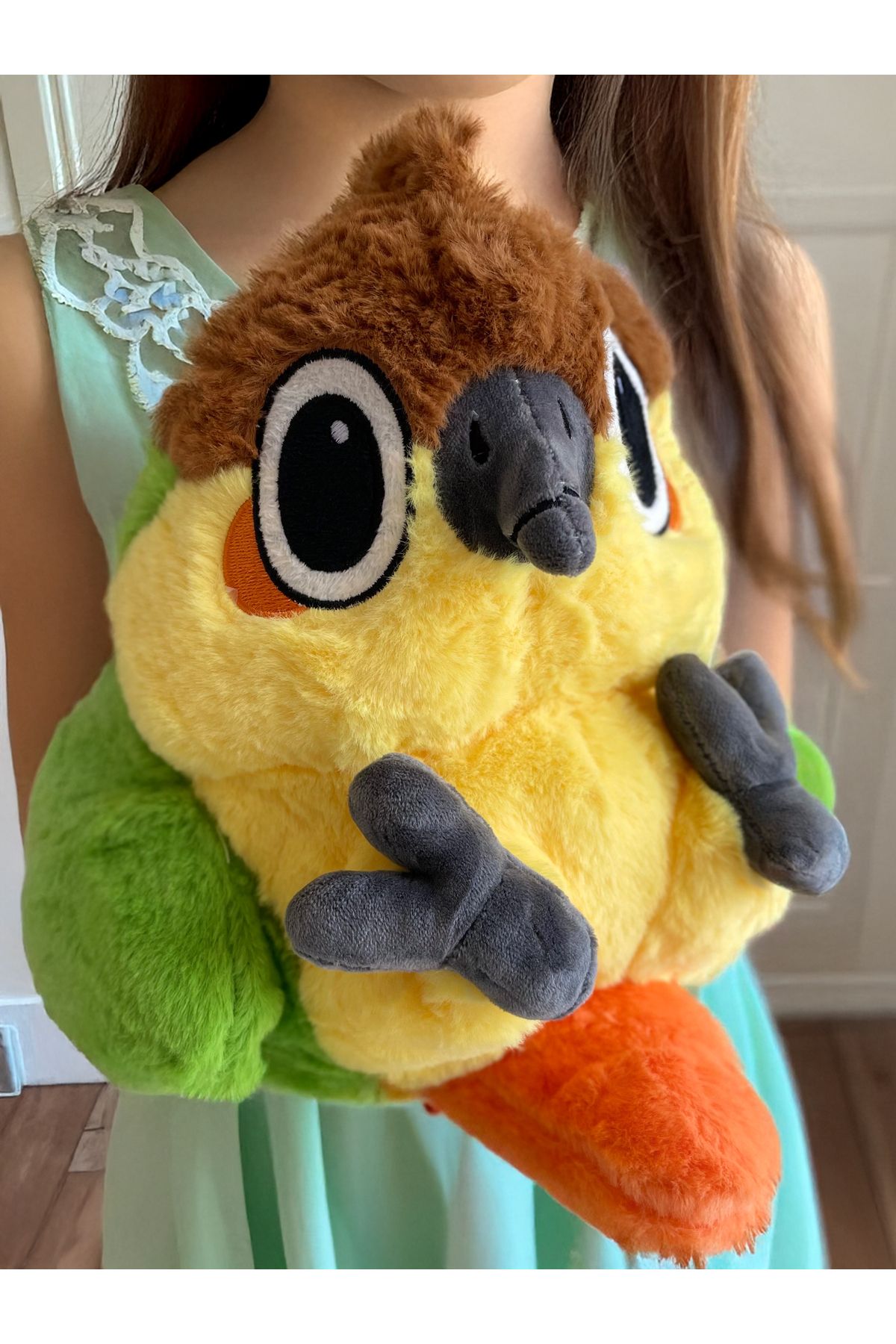PoppyPlays Cennet Papağanı Peluş Oyuncak Büyük 40CM Rengarenk - Pofuduk Hediyem