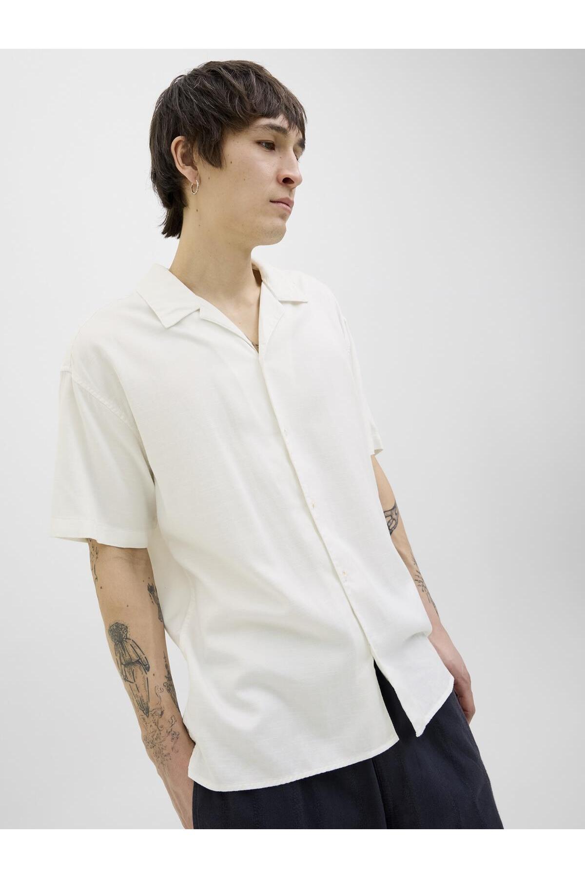 پیراهن مردانه راسته آستین کوتاه | جک اند جونز Jack & Jones 12274921 - تصویر 7