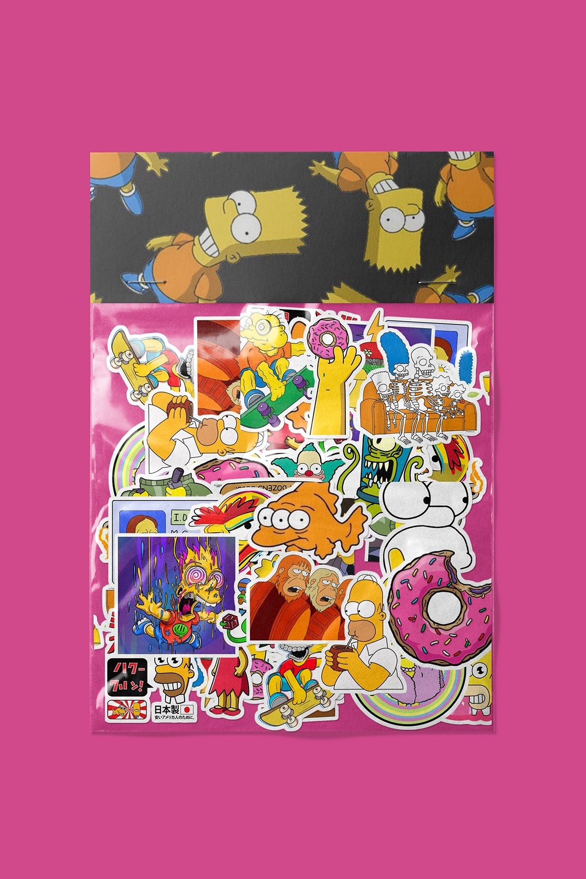 dadi ramba The SimpsonsSticker paketi -Bullet Journal- Ajanda -Laptop Etiket Çıkartma