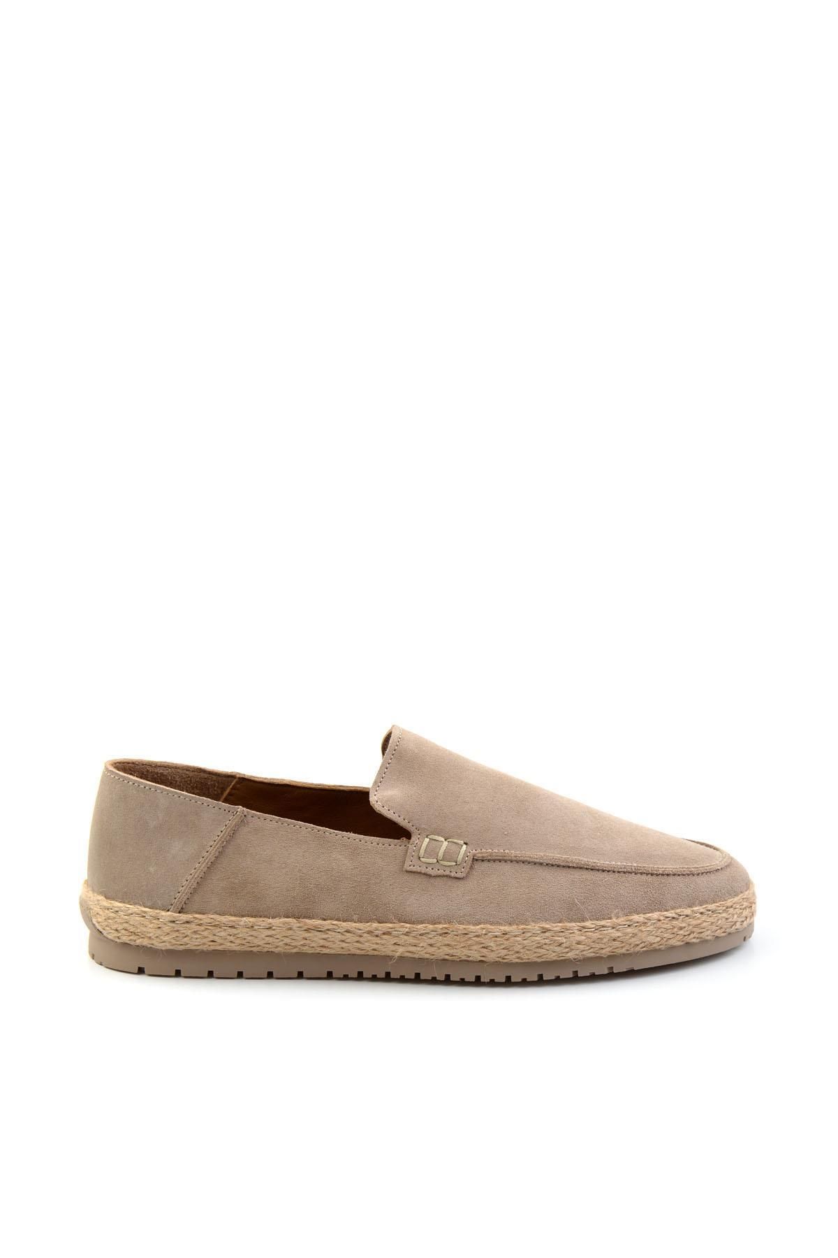 Bambi Bej Leather Erkek Espadril E01589500002