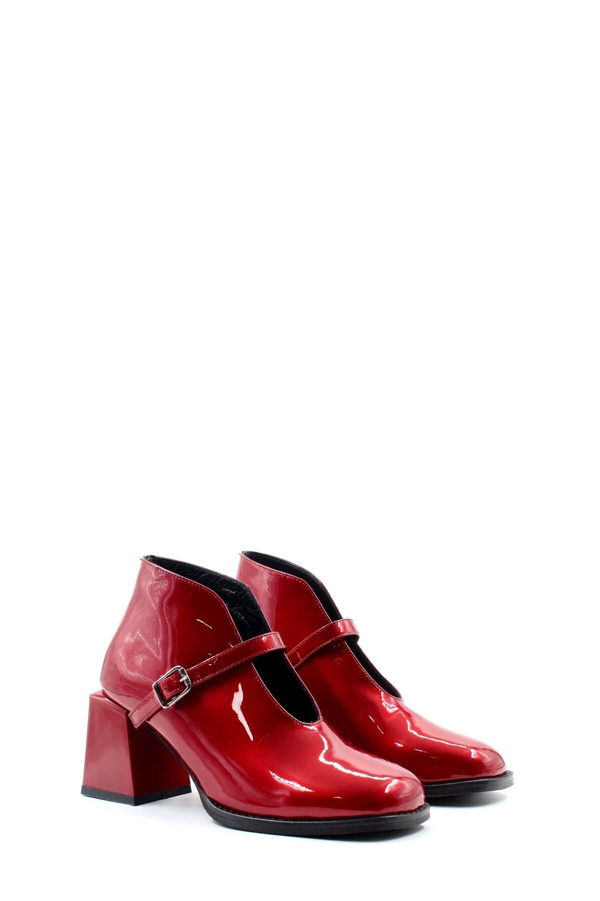 FAST STEP-Genuine Leather Women's Thick Heeled Boots 064Sza230 4