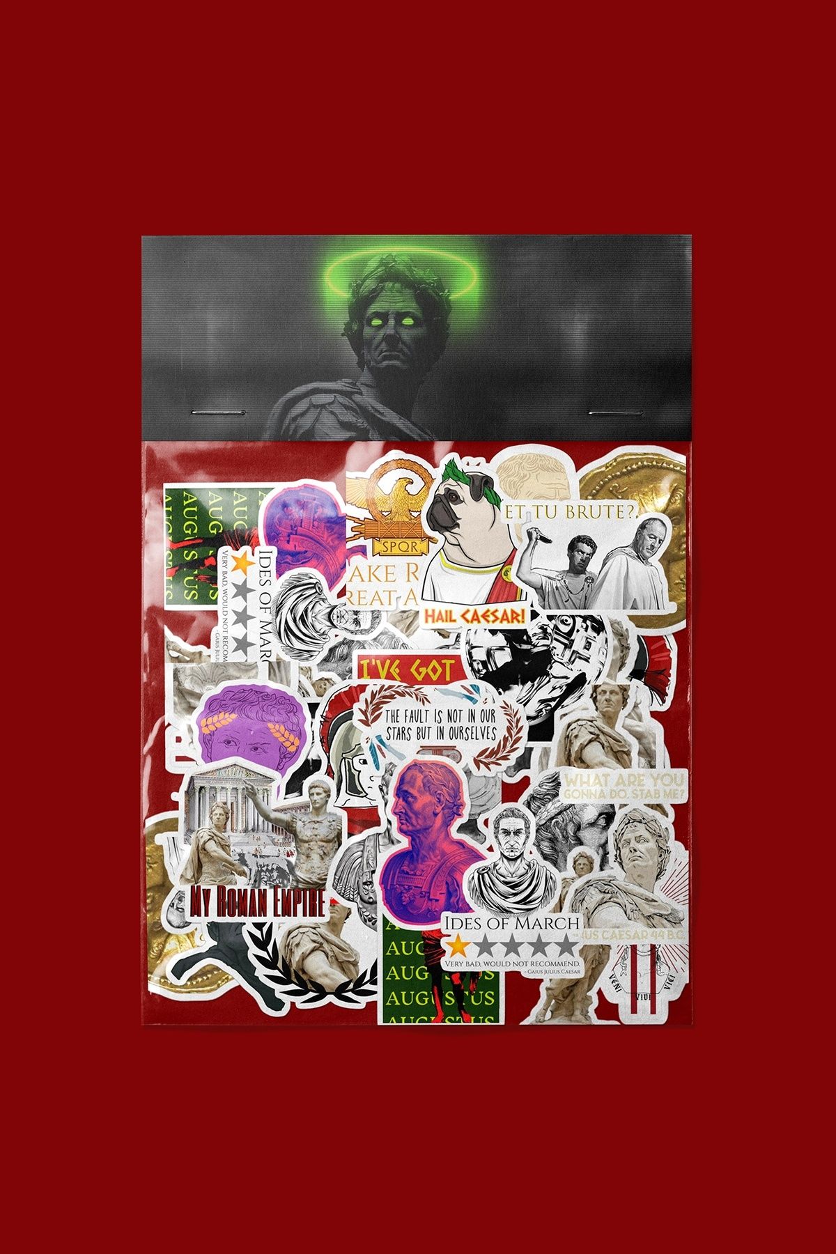 dadi ramba Sezar Sticker paketi -Bullet Journal- Ajanda -Laptop Etiket Çıkartma