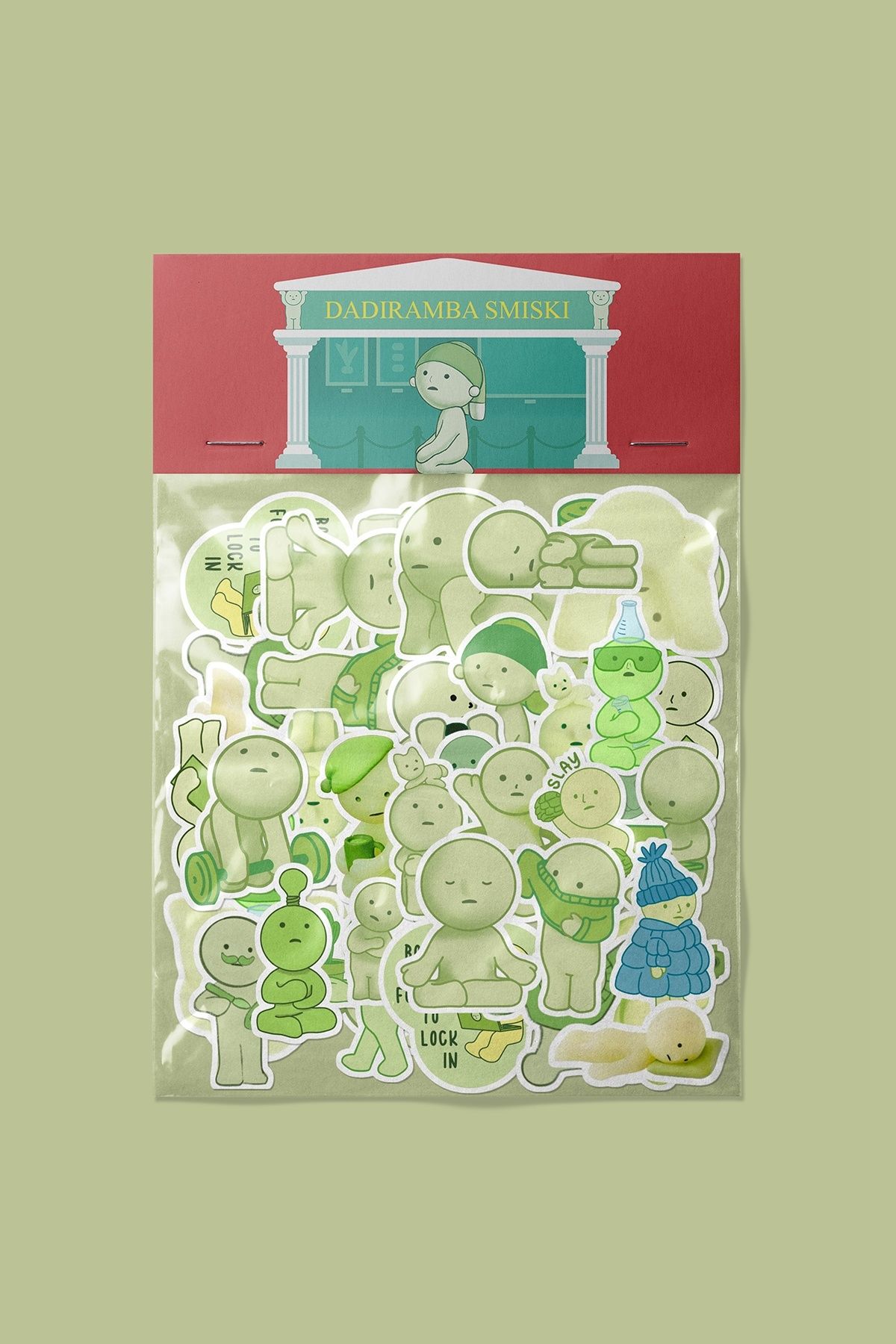dadi ramba Smiski Sticker paketi -Bullet Journal- Ajanda -Laptop Etiket Çıkartma