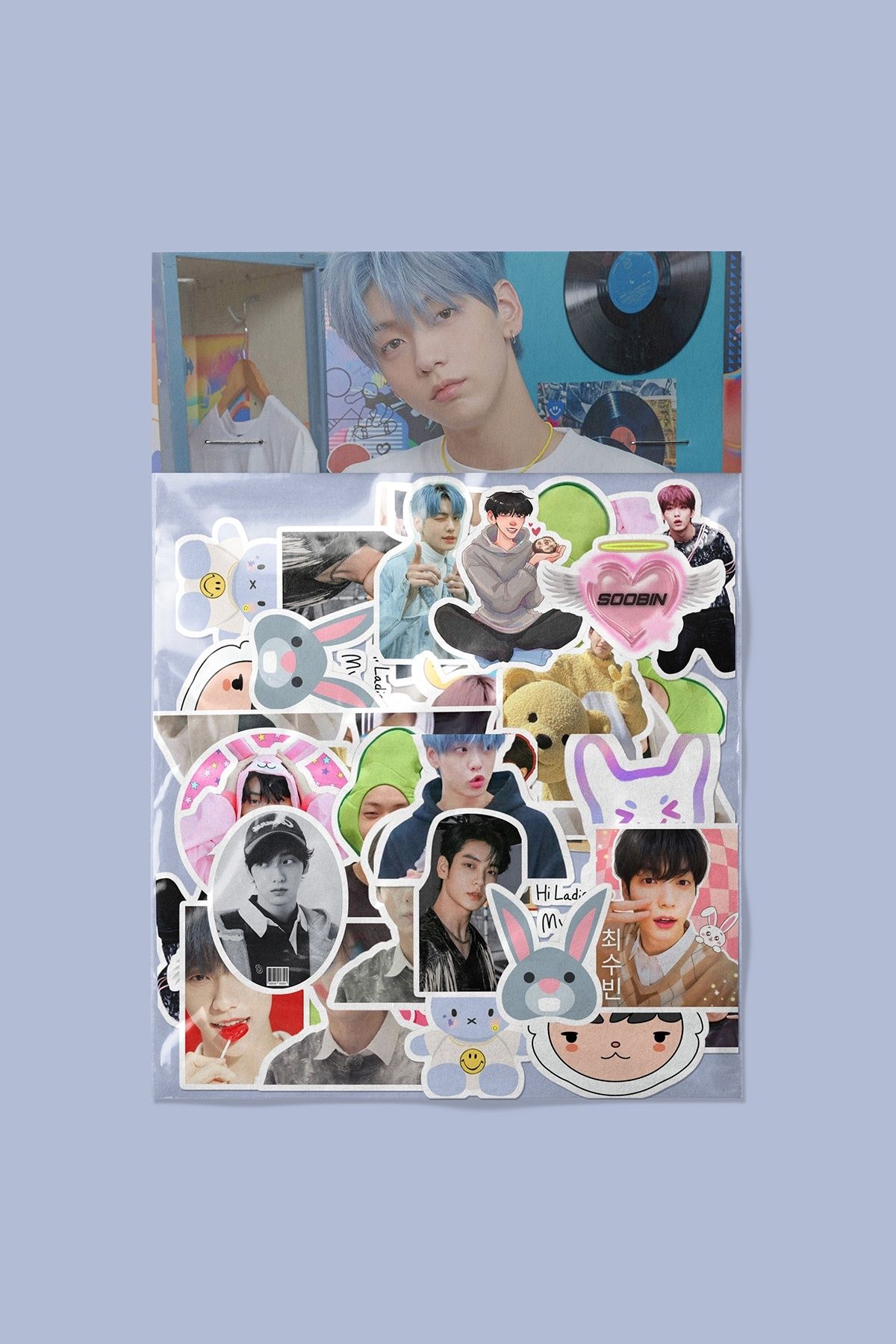 dadi ramba Soobin TXT Sticker paketi -Bullet Journal- Ajanda -Laptop Etiket Çıkartma