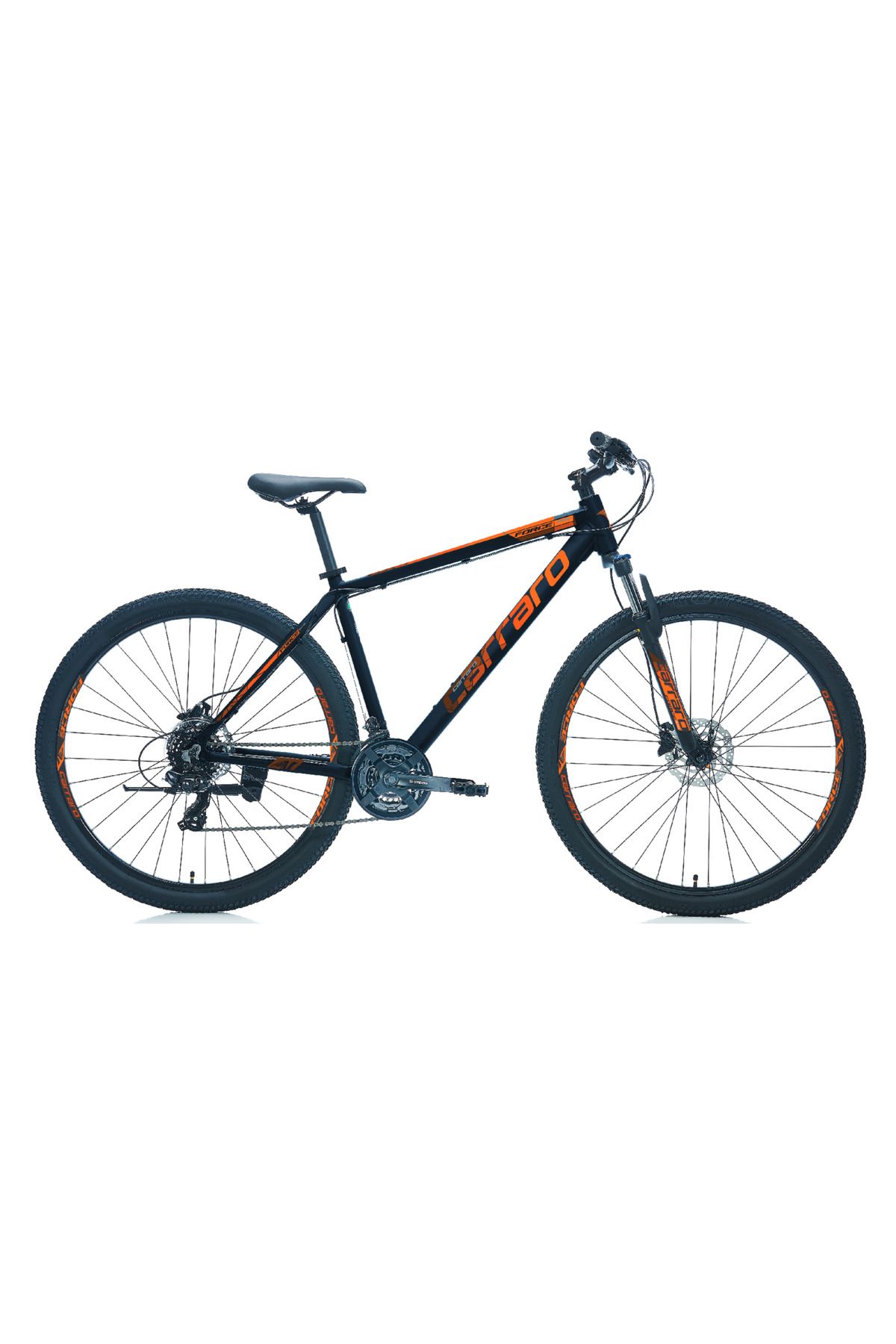 Carraro Force 920 21 Vites 29 jant Dağ Bisiklet 48 Kadro (Mat Siyah, Turuncu, Gümüş)