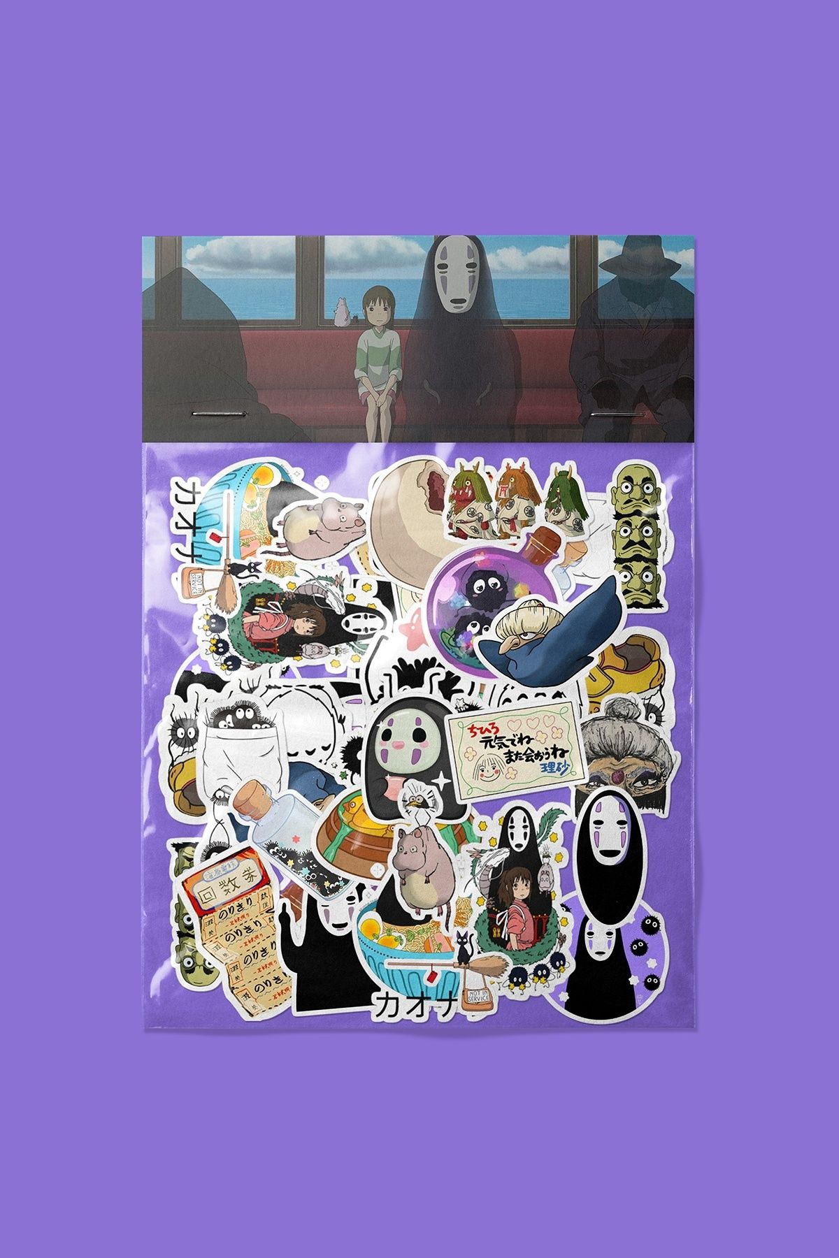 dadi ramba Spirited Away Sticker paketi -Bullet Journal- Ajanda -Laptop Etiket Çıkartma
