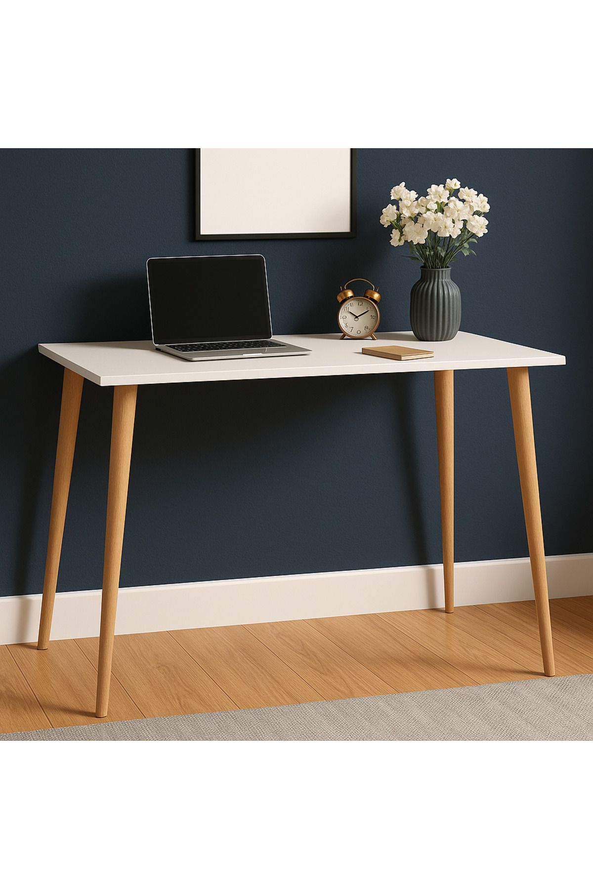 OlcayAksesuar Konik Ayaklı 90x60 Çalışma Masası