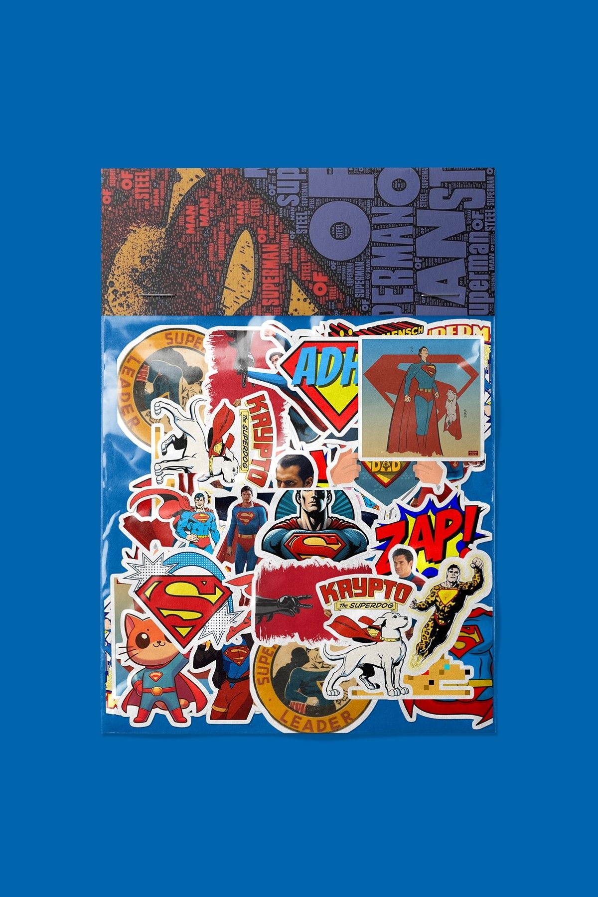 dadi ramba Superman Sticker paketi -Bullet Journal- Ajanda -Laptop Etiket Çıkartma