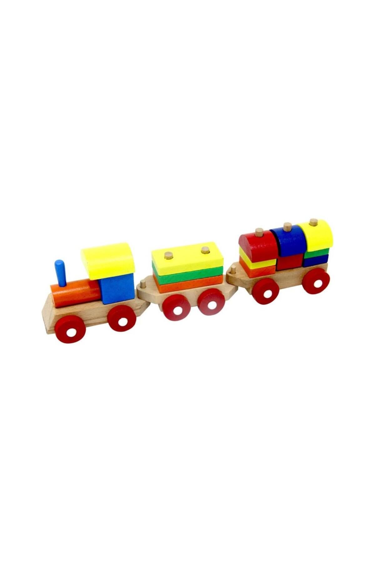 Skygo PlayWood Eğitici Ahşap Bloklu Bultak Tren 351