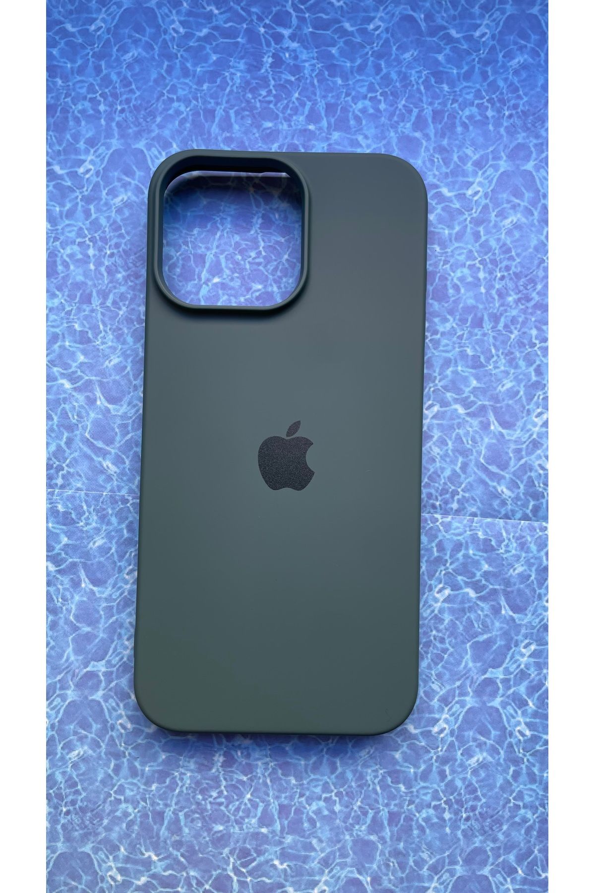 BCNCASE IPHONE 14PRO LOGOLU İLE UYUMLU LANSMAN SİLİKON İÇİ KADİFE KAPAK KILIF