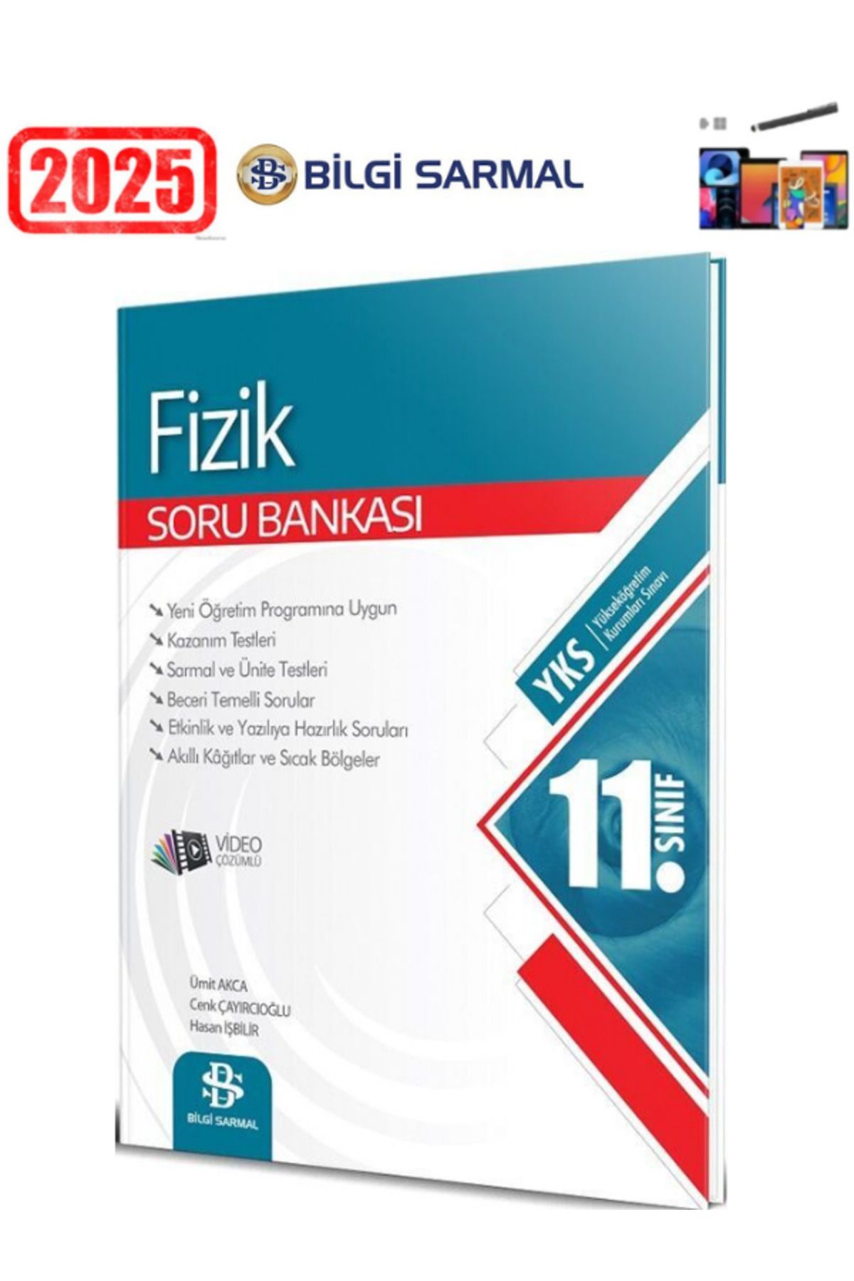 Bilgi Sarmal Yayınları Güncel 11.Sınıf Fizik Video Çözümlü Soru Bankası+Android Kalem