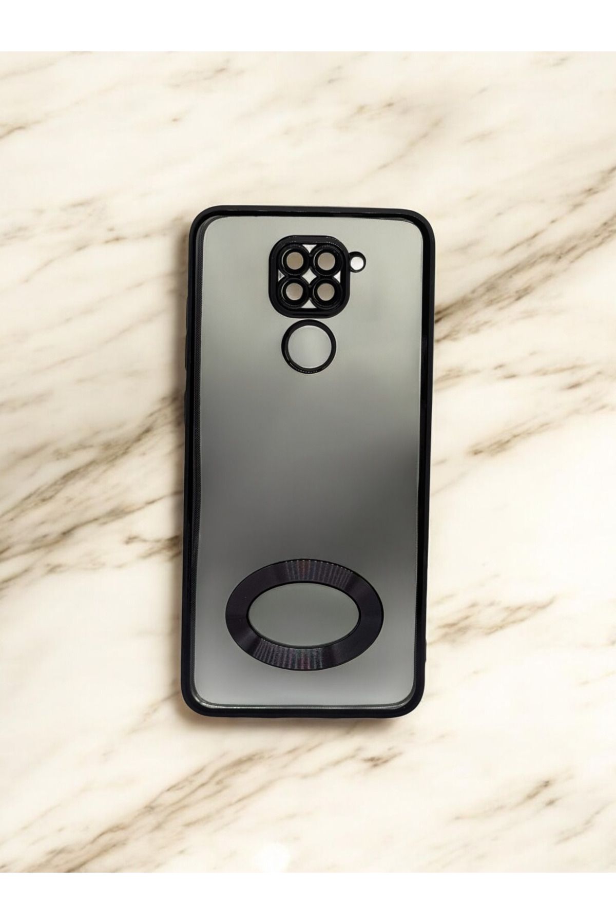 DUBİGOLD XİAOMİ REDMİ NOTE 9 PRO UYUMLU KAMERA KORUMALI LOGO GÖSTEREN OMEGA KILIF