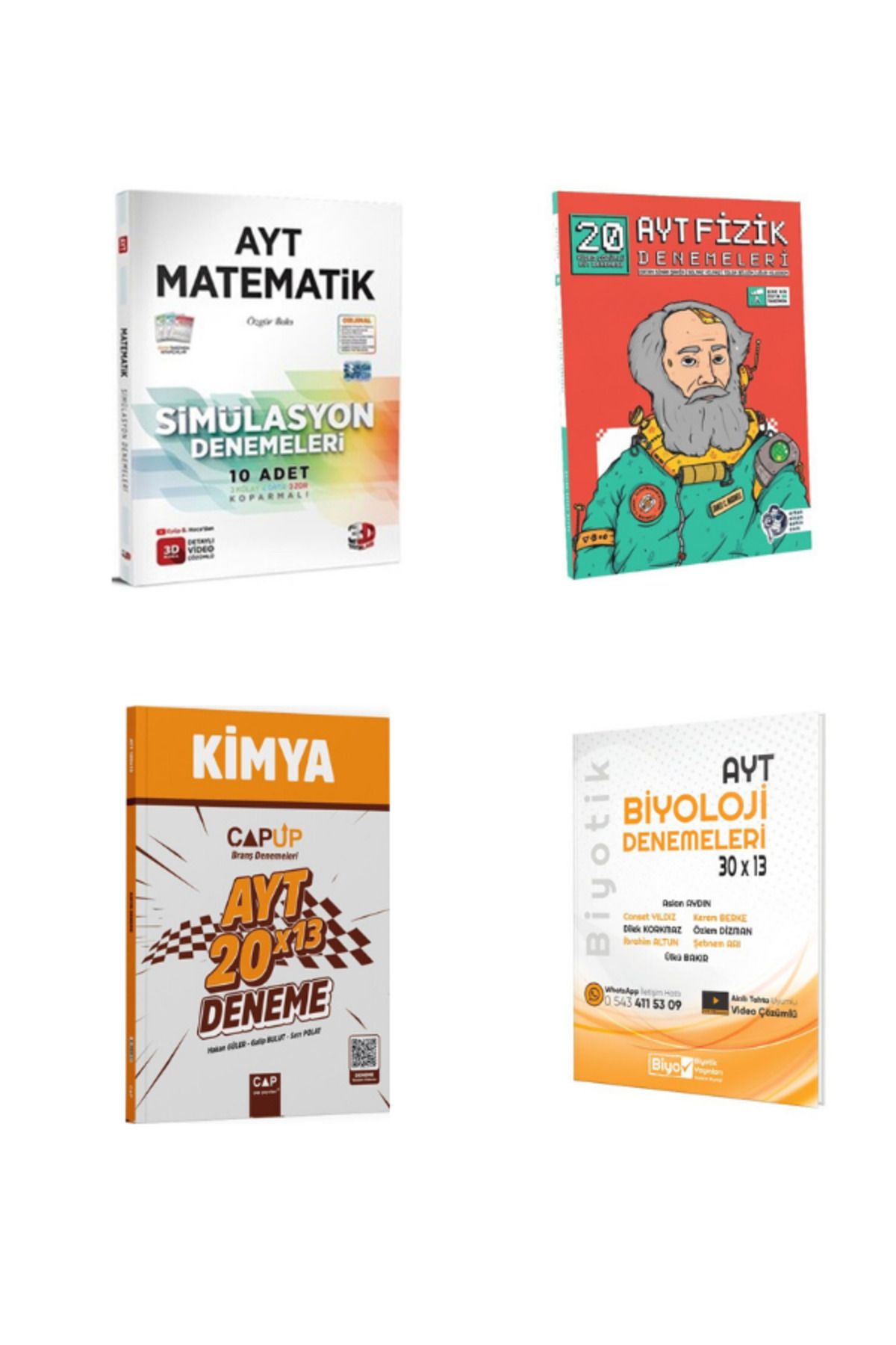 Yargı Yayınları 2025 3d ayt matematik ertan sinan ayt fizik çap ayt kimya ve biyotik ayt biyoloji deneme