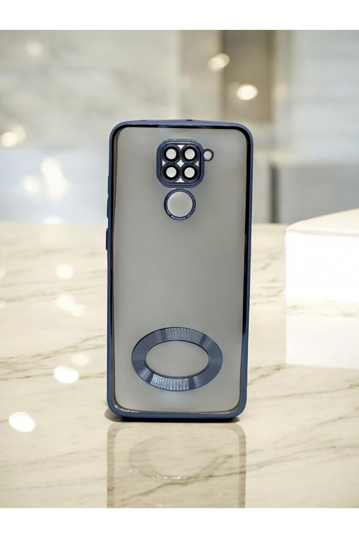 DUBİGOLD XİAOMİ REDMİ NOTE 9 PRO UYUMLU KAMERA KORUMALI LOGO GÖSTEREN OMEGA KILIF