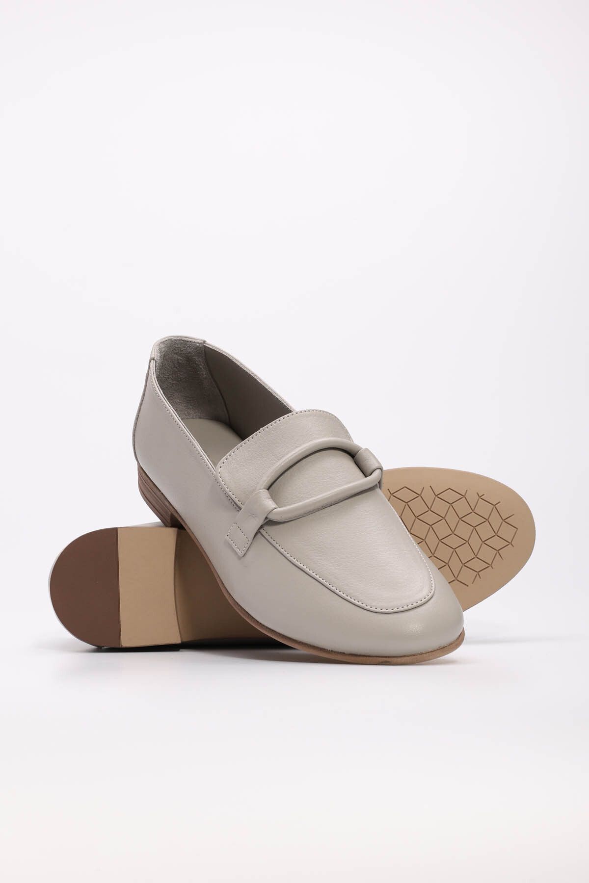 FAST STEP-Genuine Leather Women's Ballerina Shoes 657Za5000 3
