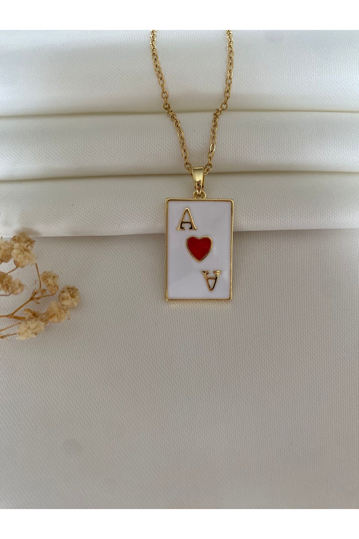 VELMORIA kadın Paslanmaz Çelik Kupa Ası Aşk Simgesi Tarot Kolye