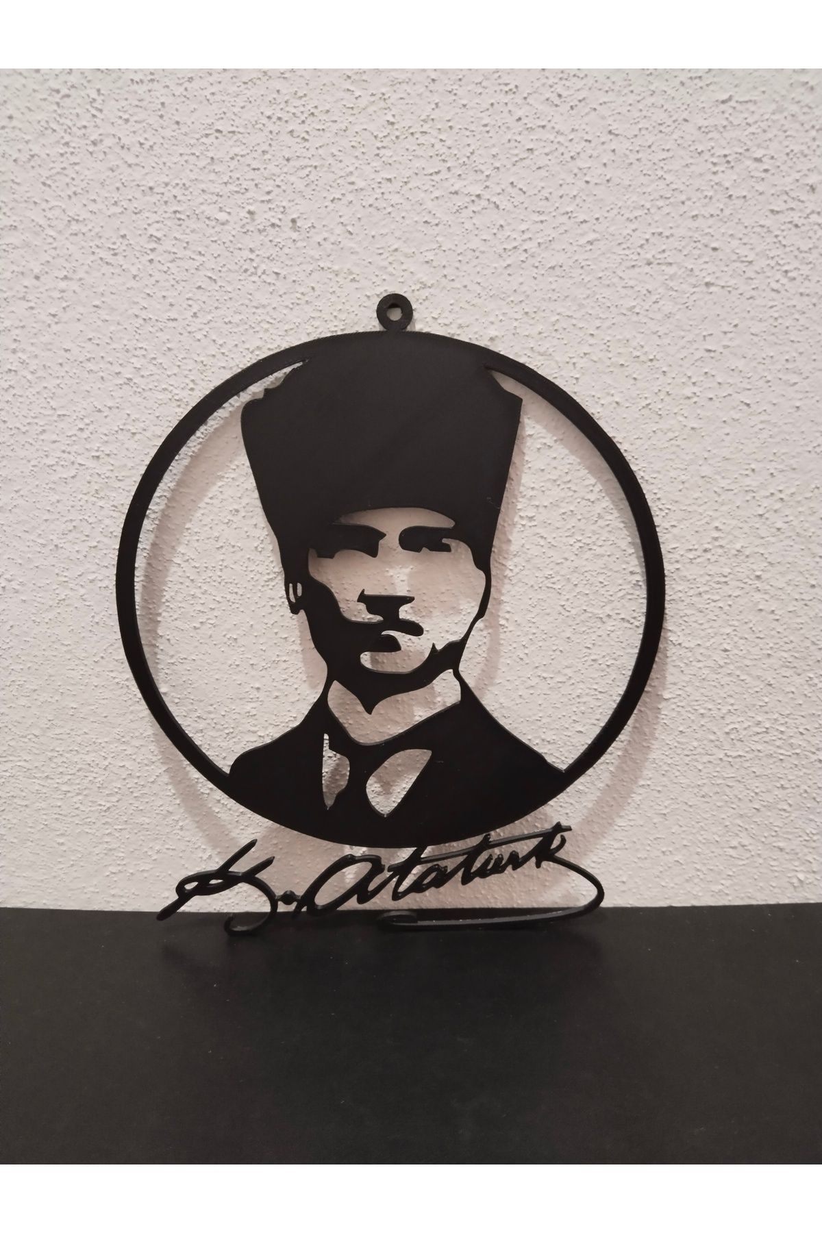 berkatello Atatürk Silüeti ve İmzası - Duvara asılabilir