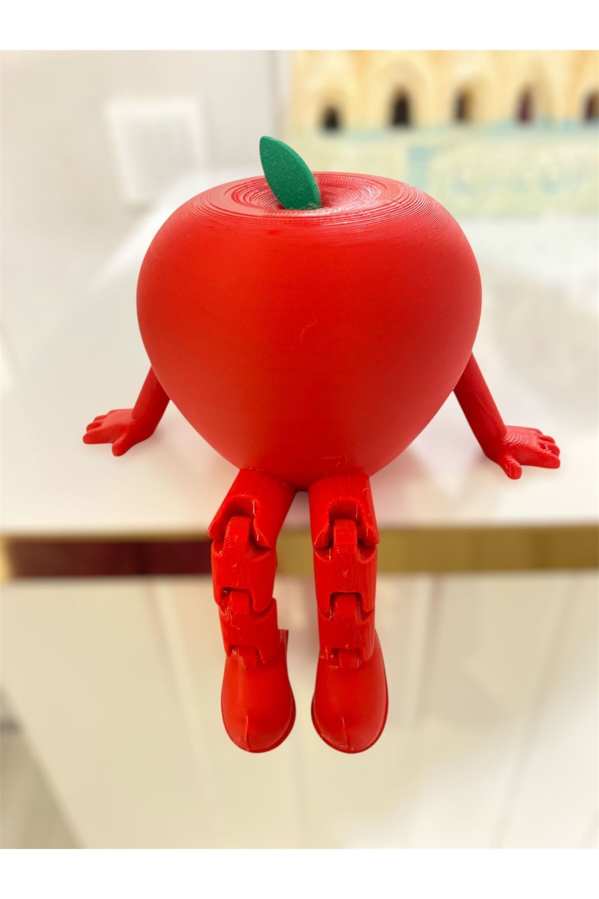 Eta3d Kahve Köşesi Figürü Sevimli Domates Figürü 8 cm