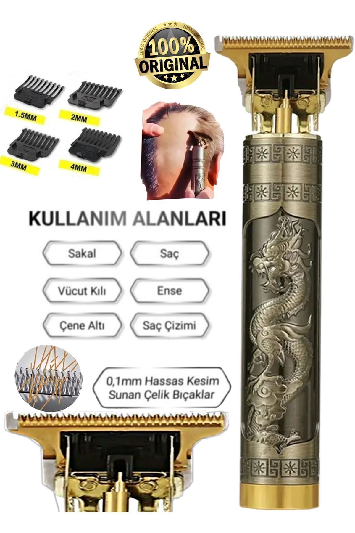teknotrust Sakal-çizim Tıraş Makinesi Profesyonel Kuaförler Için Yeni Nesil 100.yıl Özel Tasarım Lazer Öncesi